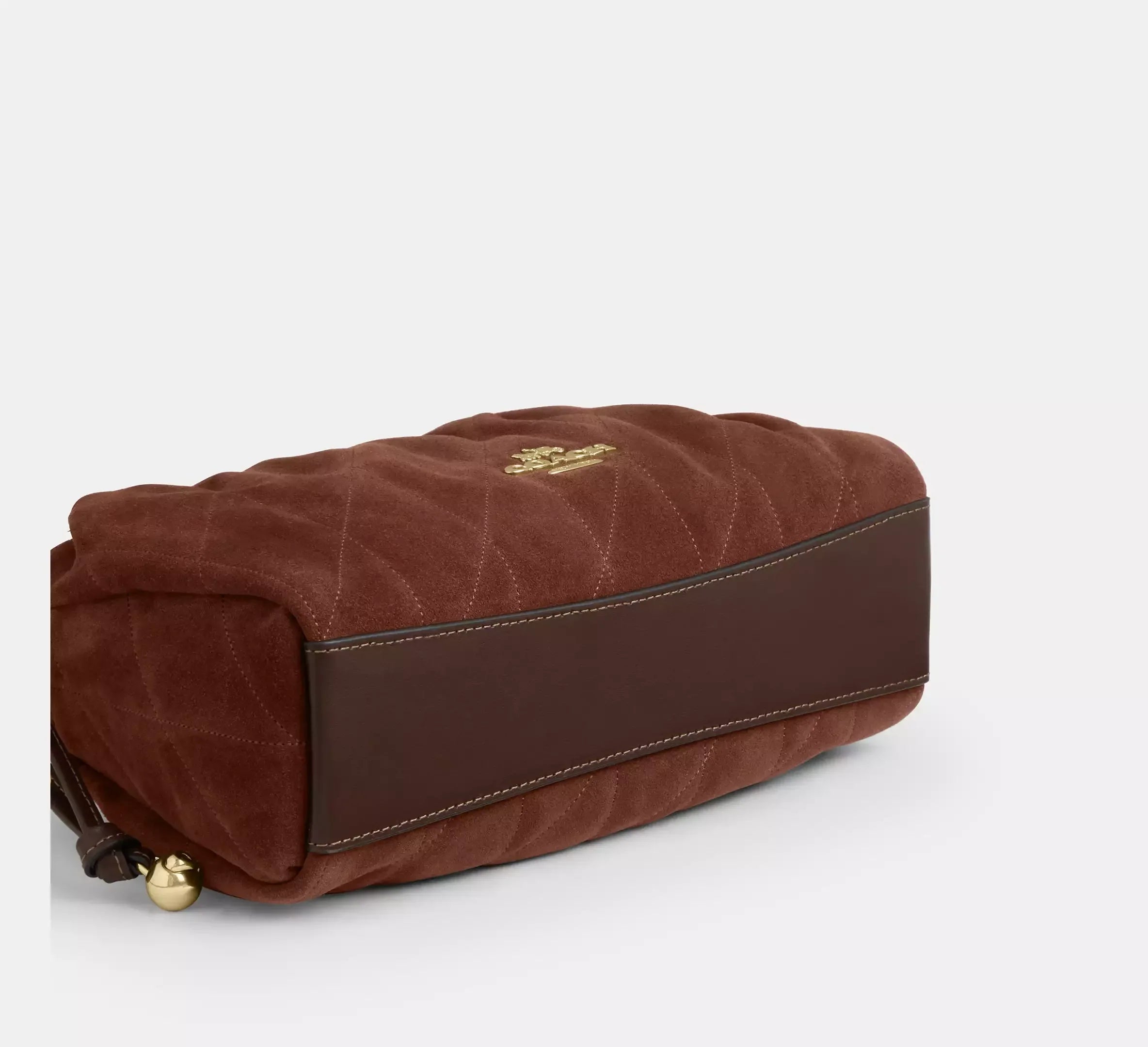 Coach Faye Shoulder Bag With Quilting – Gold/Vintage Brown/Maple - Sneaker Türkiye