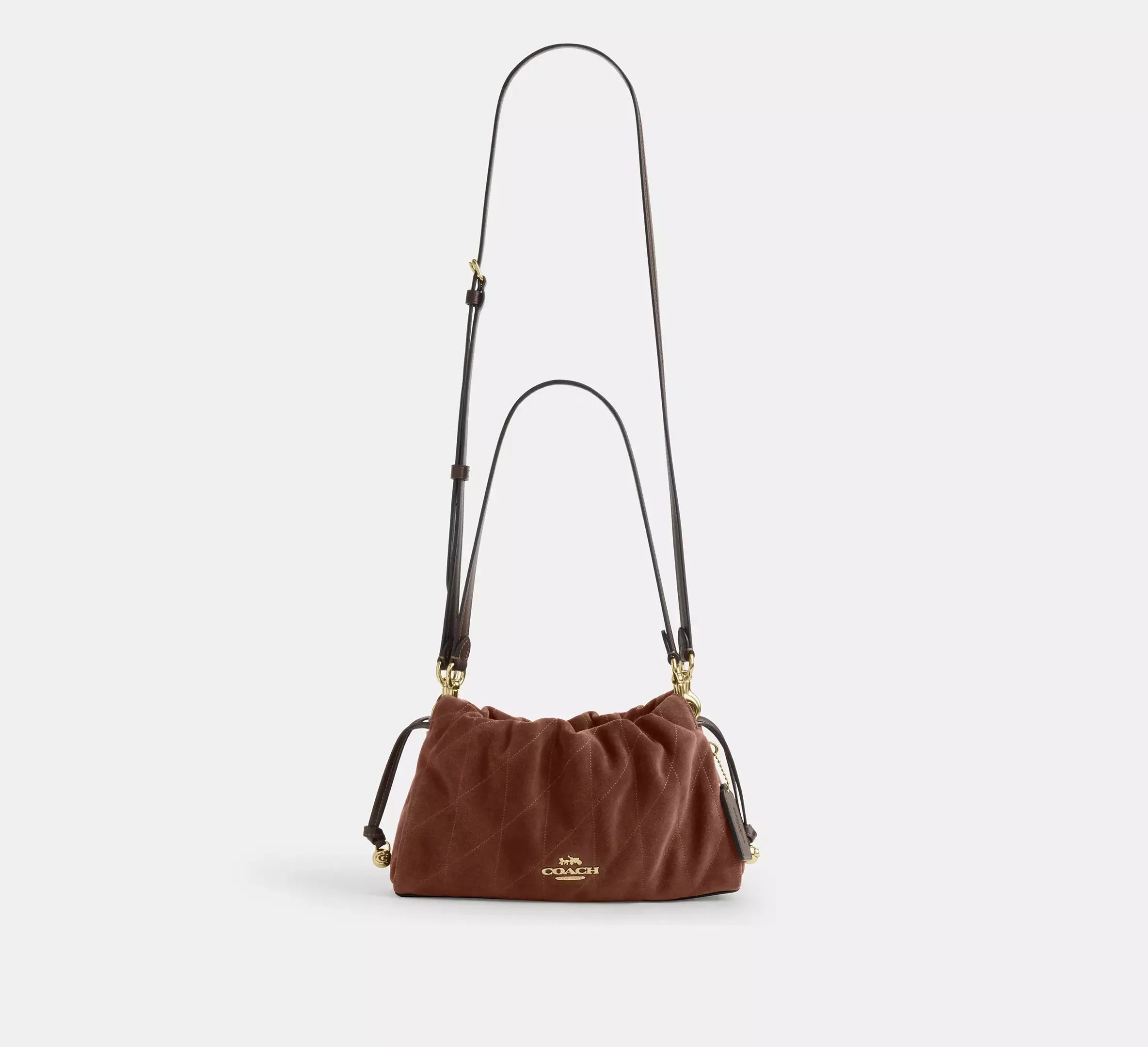 Coach Faye Shoulder Bag With Quilting – Gold/Vintage Brown/Maple - Sneaker Türkiye