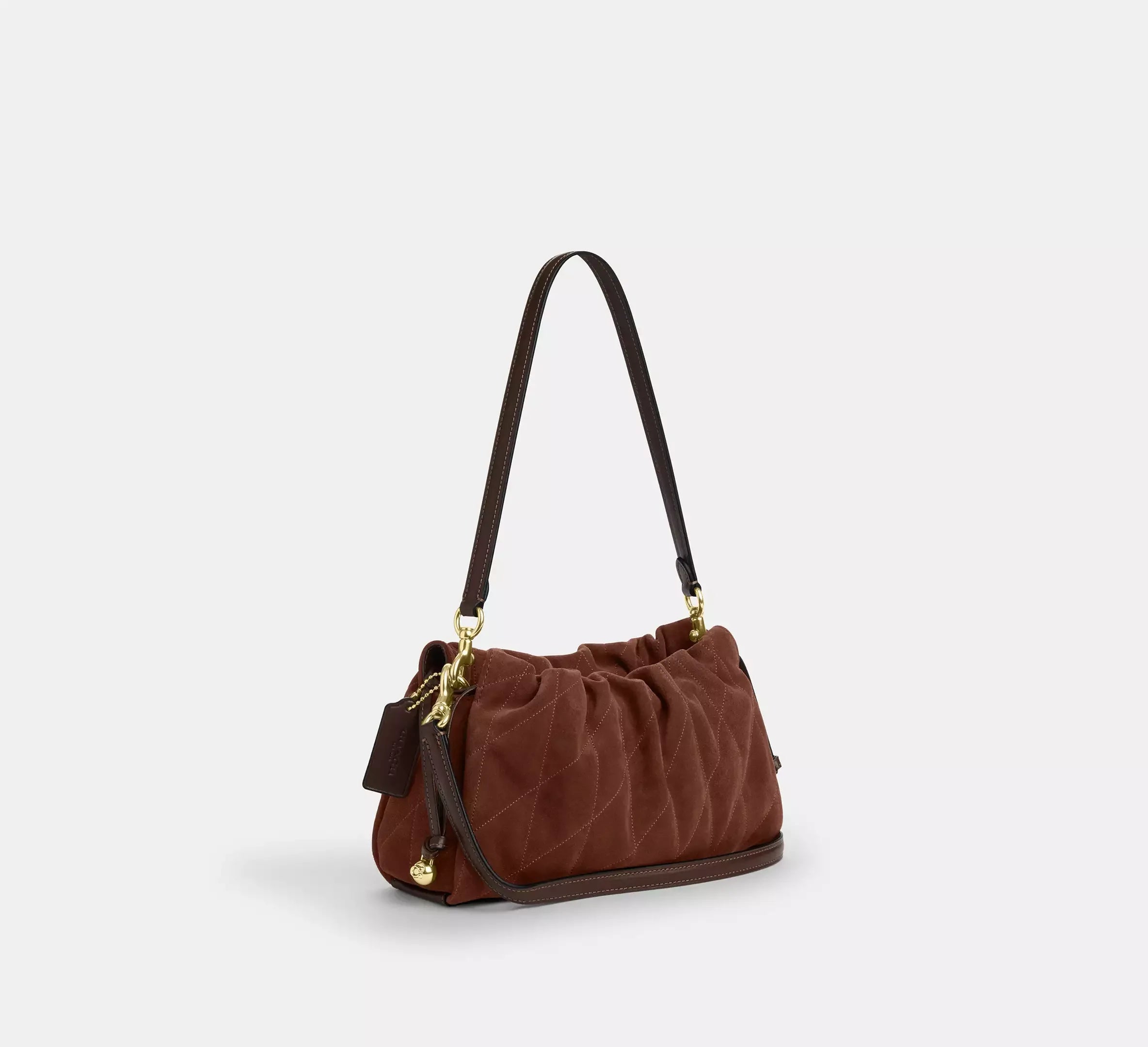 Coach Faye Shoulder Bag With Quilting – Gold/Vintage Brown/Maple - Sneaker Türkiye