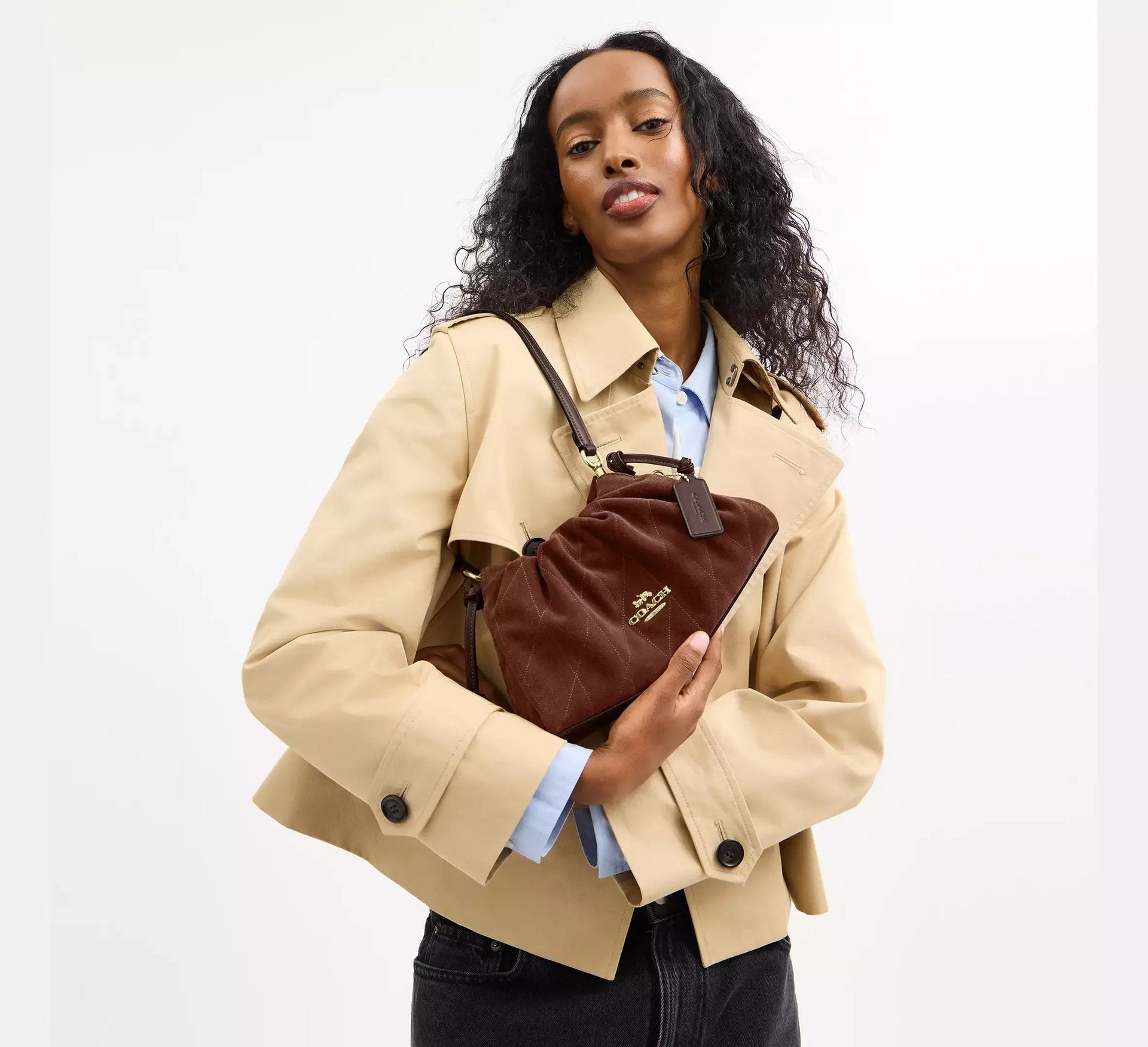 Coach Faye Shoulder Bag With Quilting – Gold/Vintage Brown/Maple - Sneaker Türkiye