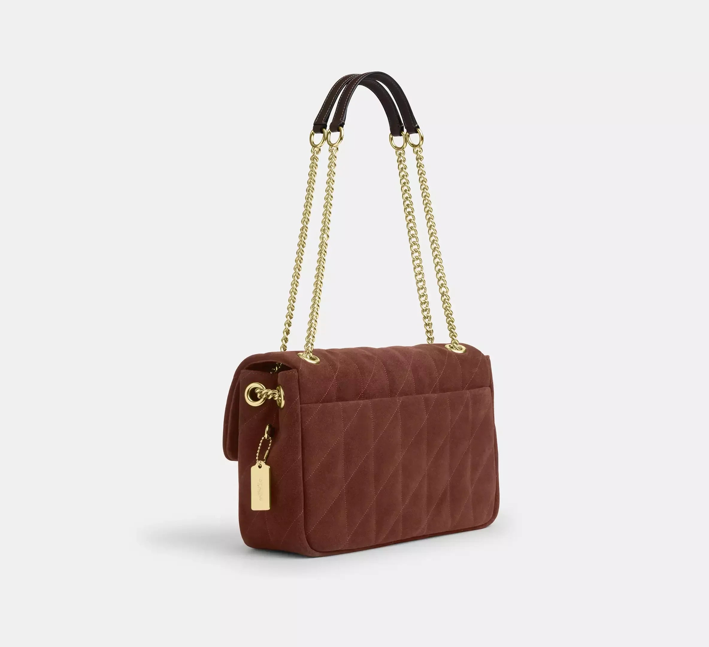 Coach Elodie Crossbody Bag With Quilting – Gold/Vintage Brown/Maple - Sneaker Türkiye