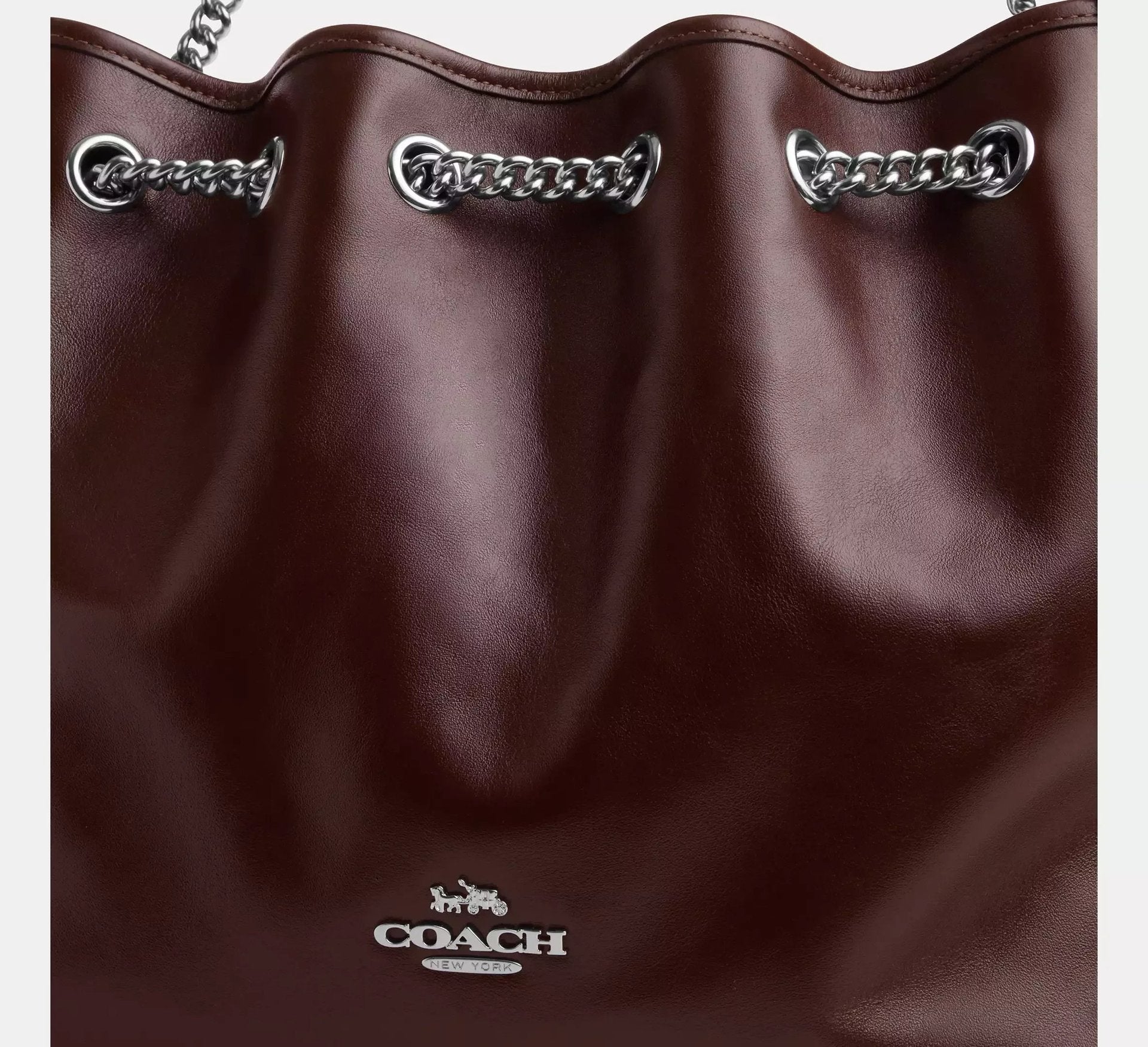 Coach Evelyn Shoulder Bag – Silver/Maple - Sneaker Türkiye