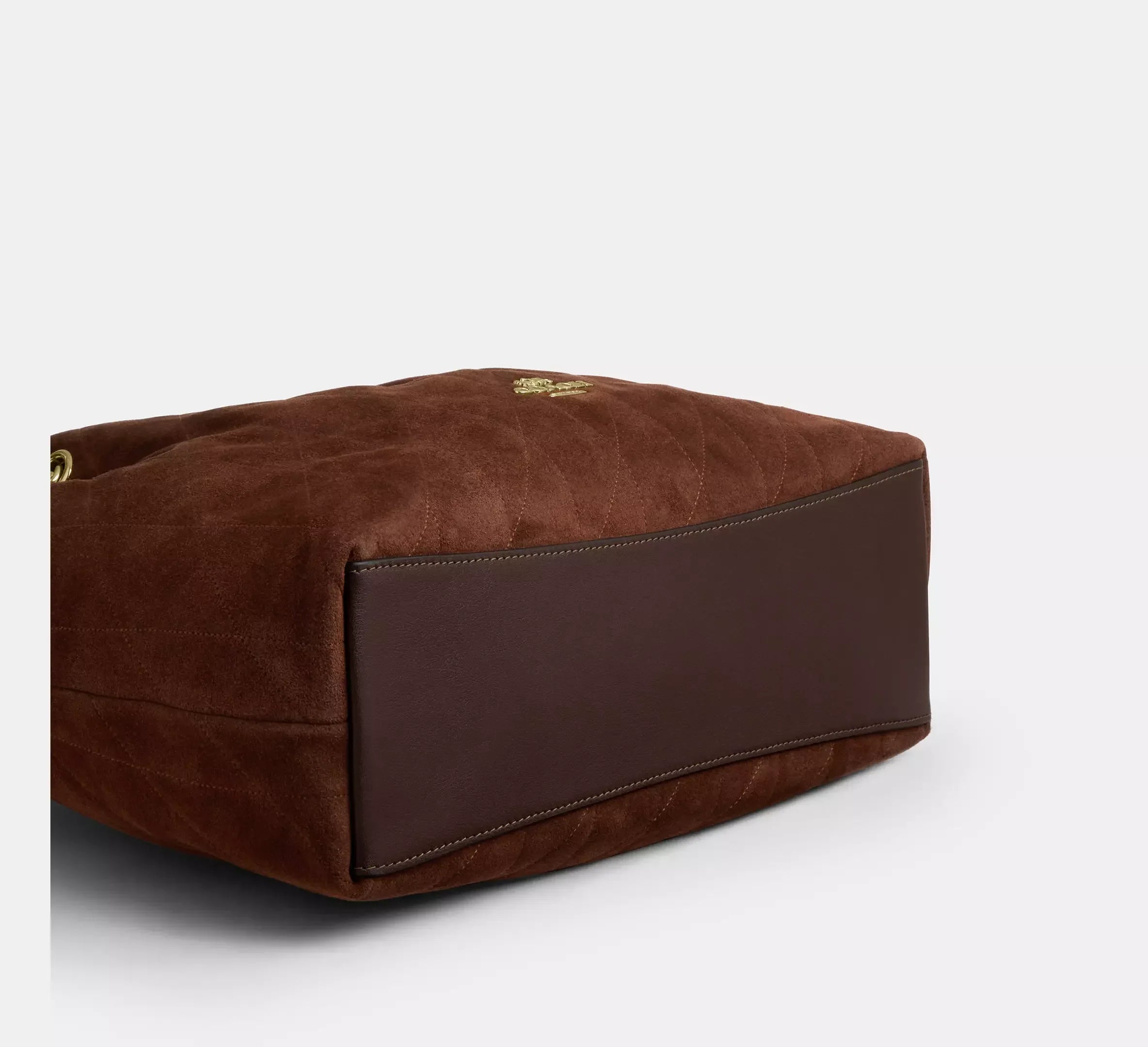 Coach Evelyn Shoulder Bag With Quilting – Gold/Vintage Brown/Maple - Sneaker Türkiye