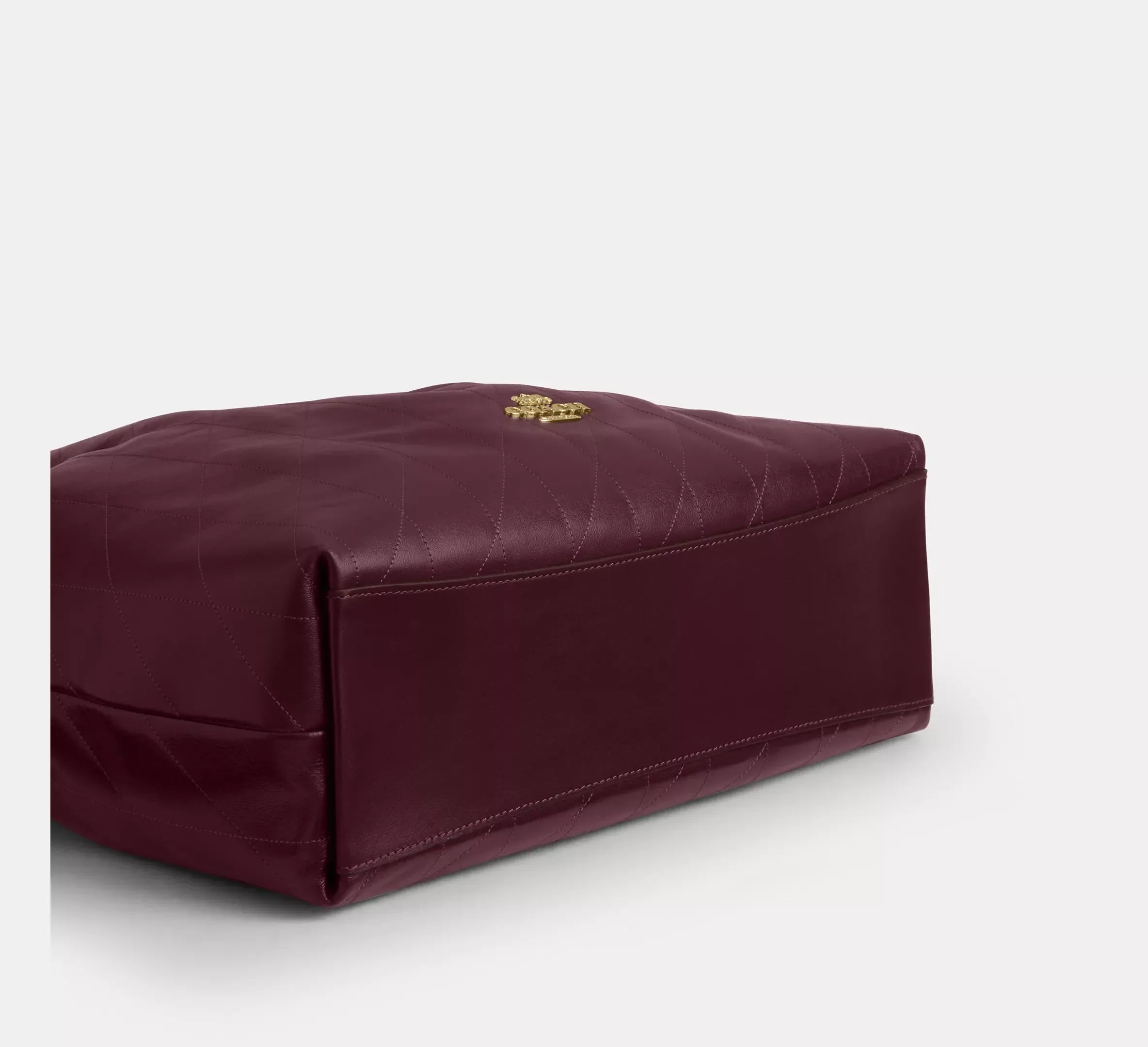 Coach Evelyn Large Shoulder Bag With Quilting – Gold/Dark Wine - Sneaker Türkiye