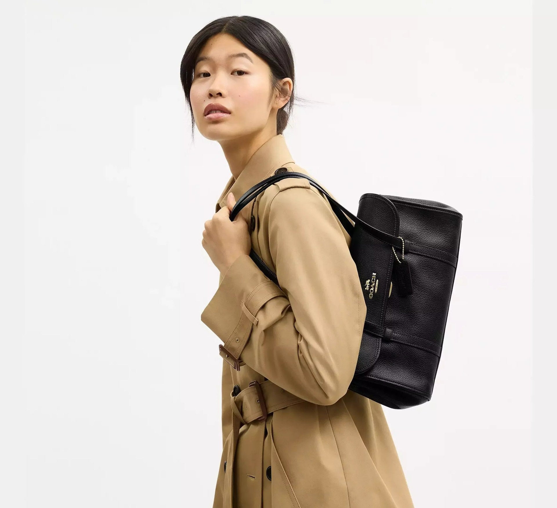 Coach Bridget Flap Shoulder Bag – Gold/Black - Sneaker Türkiye