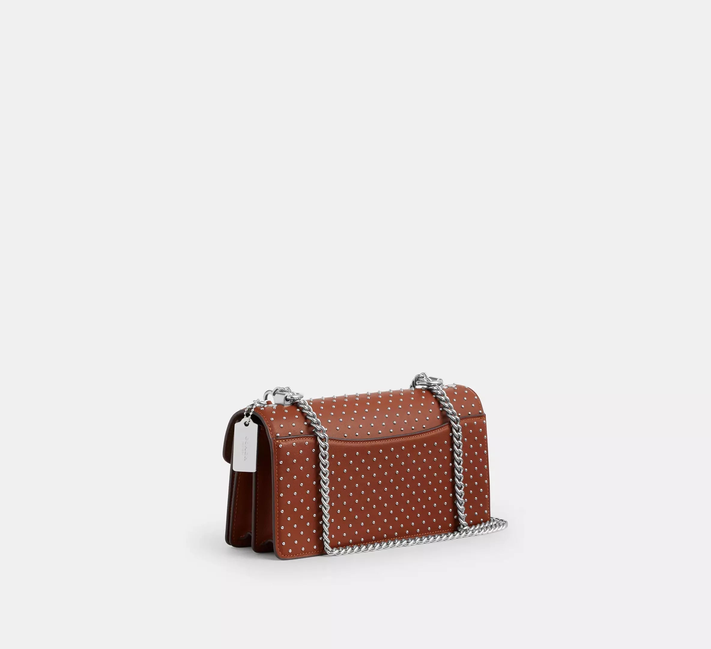 Coach Klare Envelope Crossbody Bag With Rivets – Silver/Pecan - Sneaker Türkiye