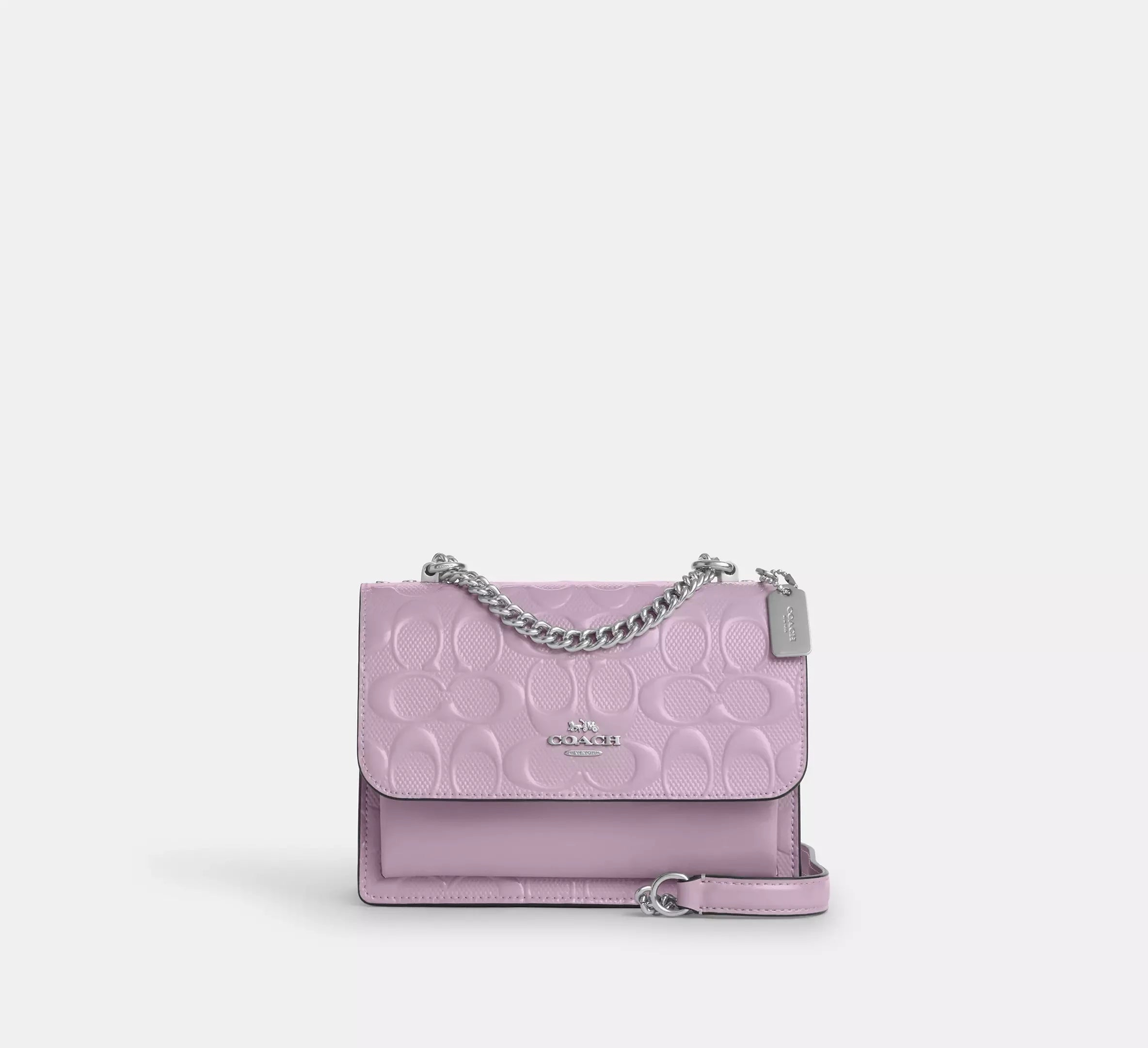 Coach Mini Klare Crossbody Bag In Signature Leather – Silver - Sneaker Türkiye