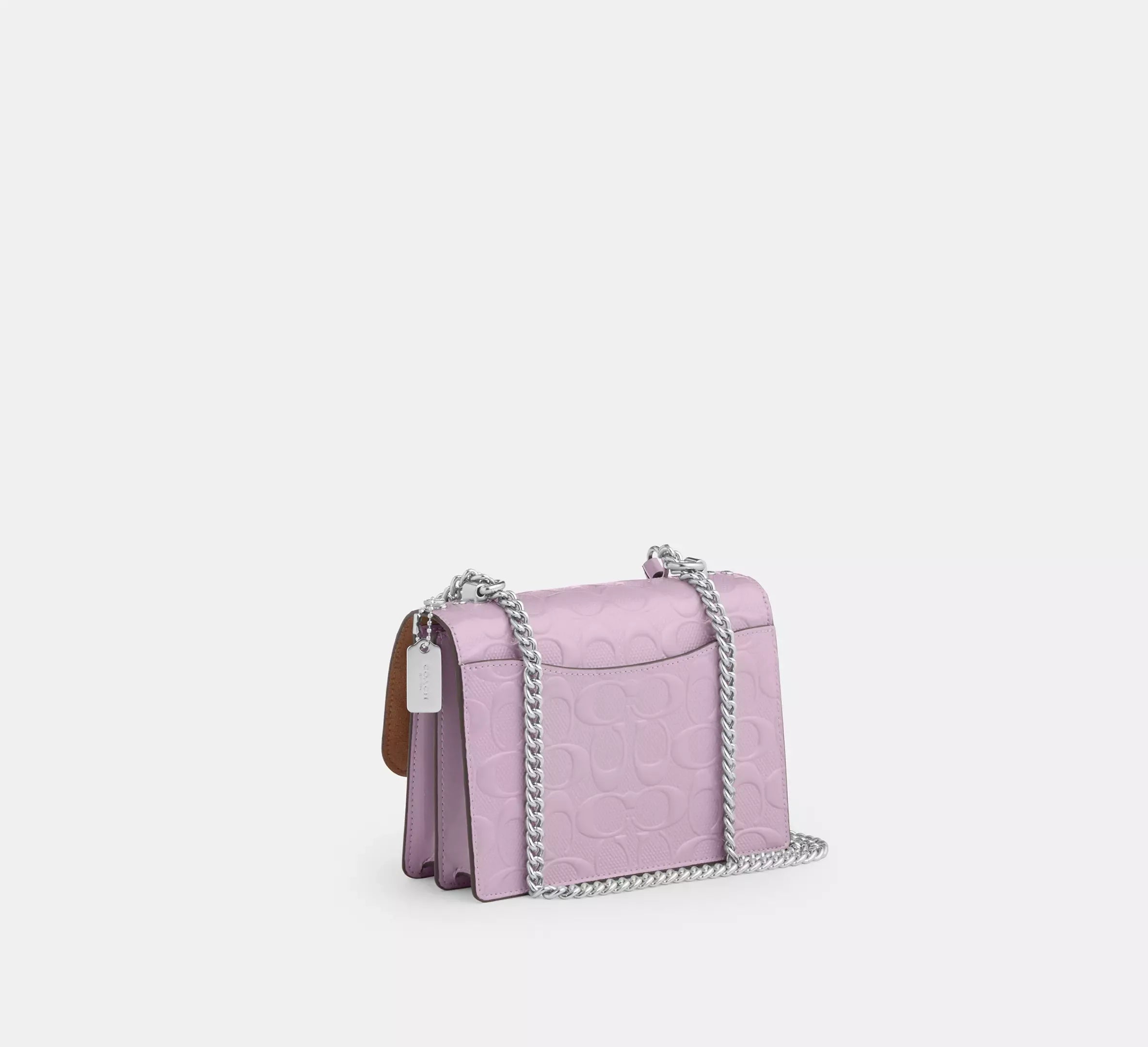 Coach Mini Klare Crossbody Bag In Signature Leather – Silver - Sneaker Türkiye