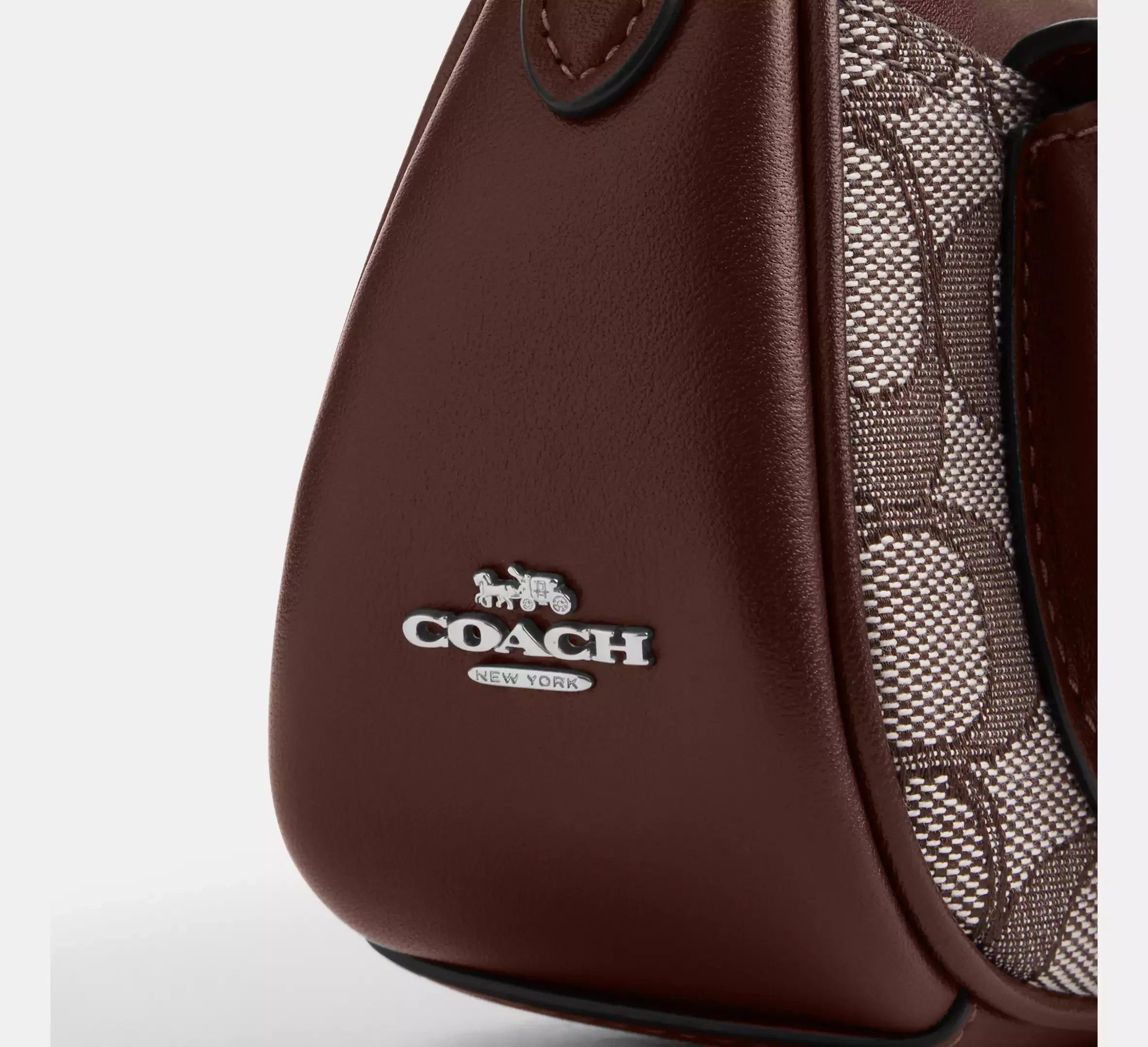 Coach Ashton Mini Shoulder Bag In Signature Jacquard – Silver - Sneaker Türkiye