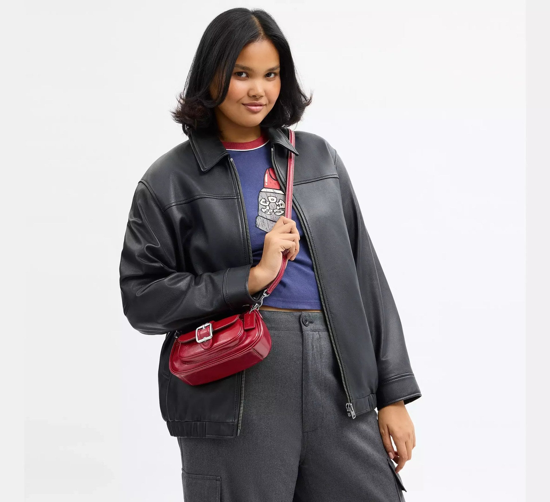 Coach Ashton Mini Shoulder Bag – Silver/Dark Cardinal - Sneaker Türkiye