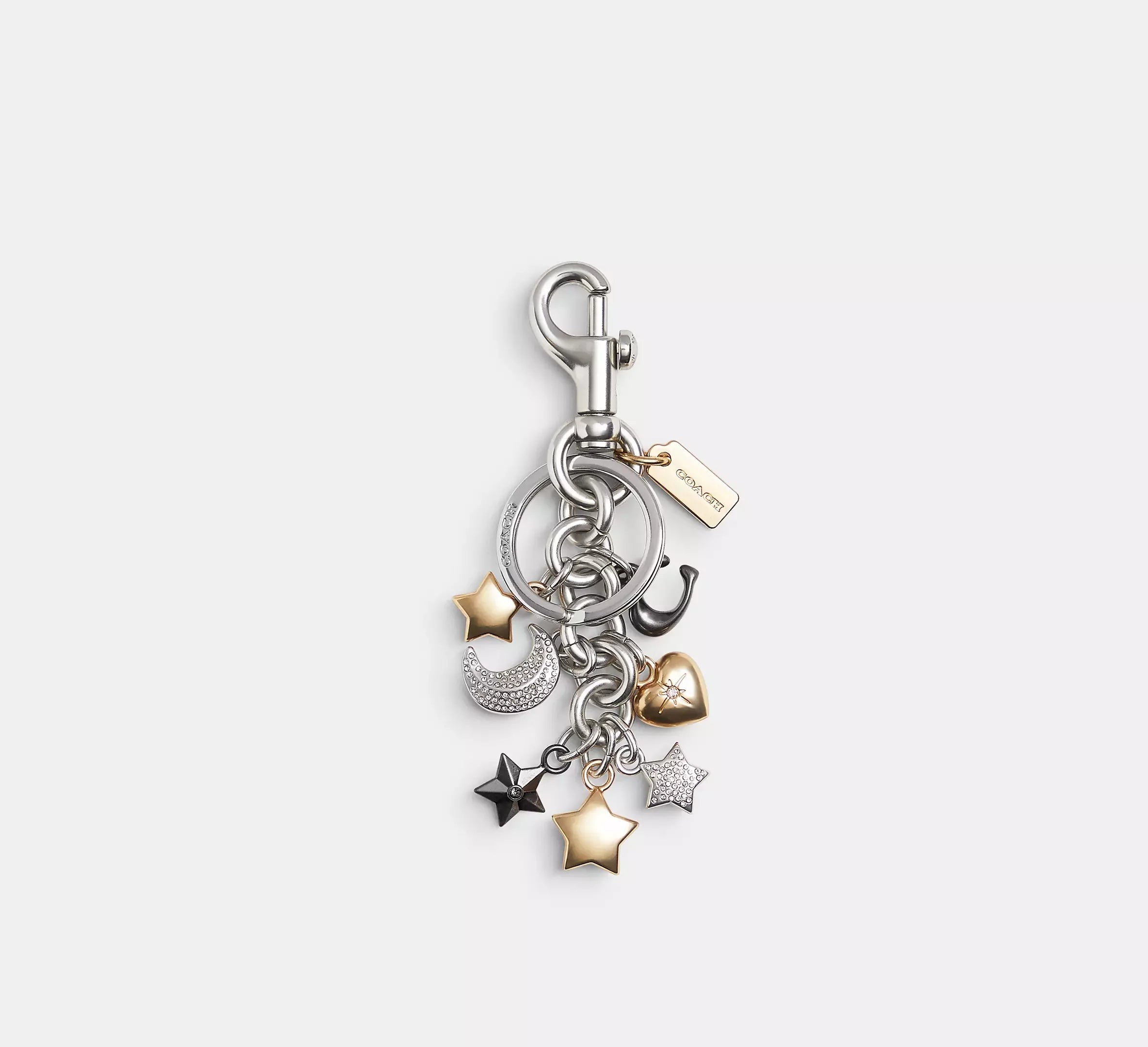 Coach Star Cluster Bag Charm – Silver/Multi - Sneaker Türkiye