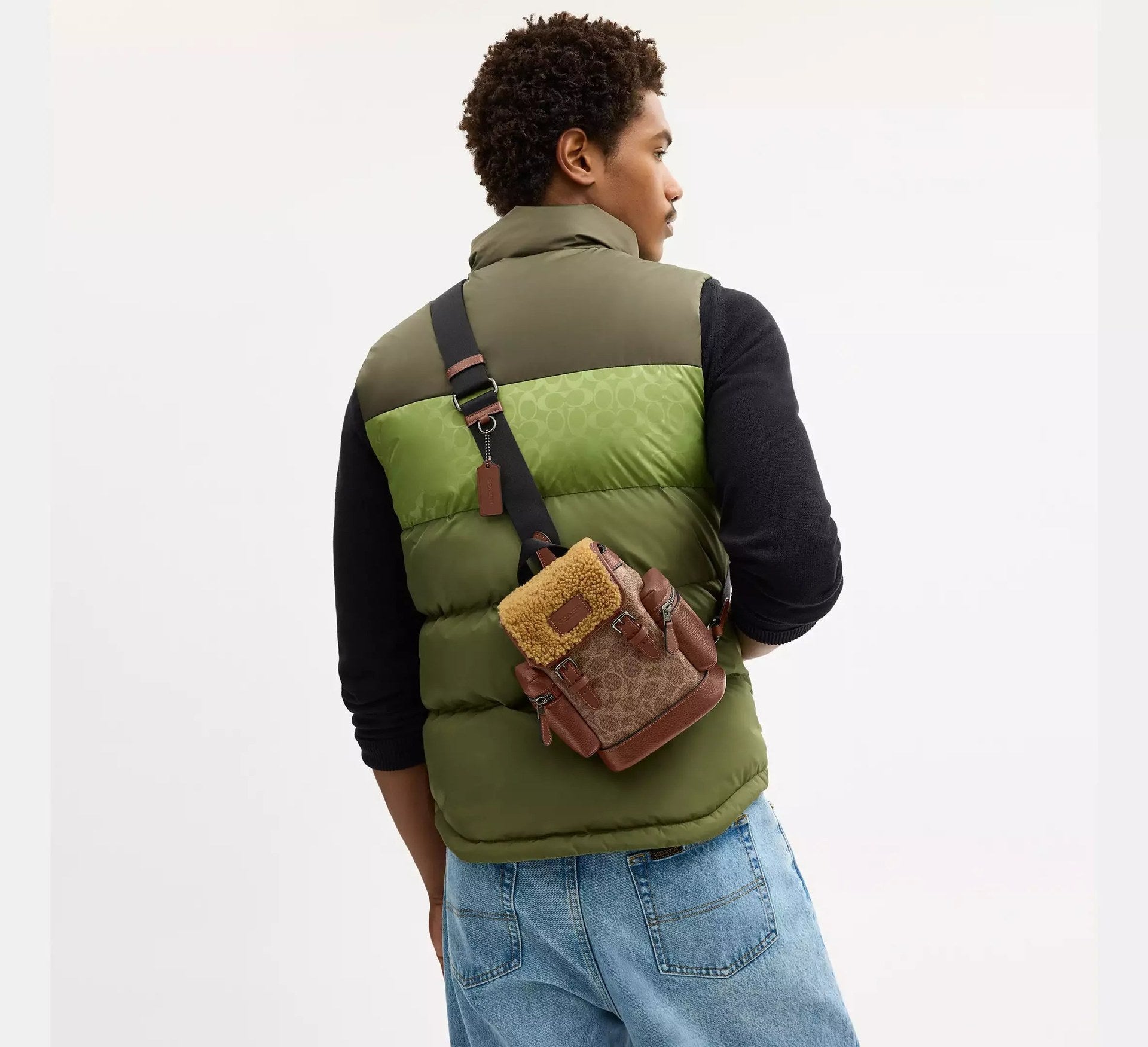Coach Sprint Sling Pack In Signature – Gunmetal/Tan/Vintage Brown - Sneaker Türkiye
