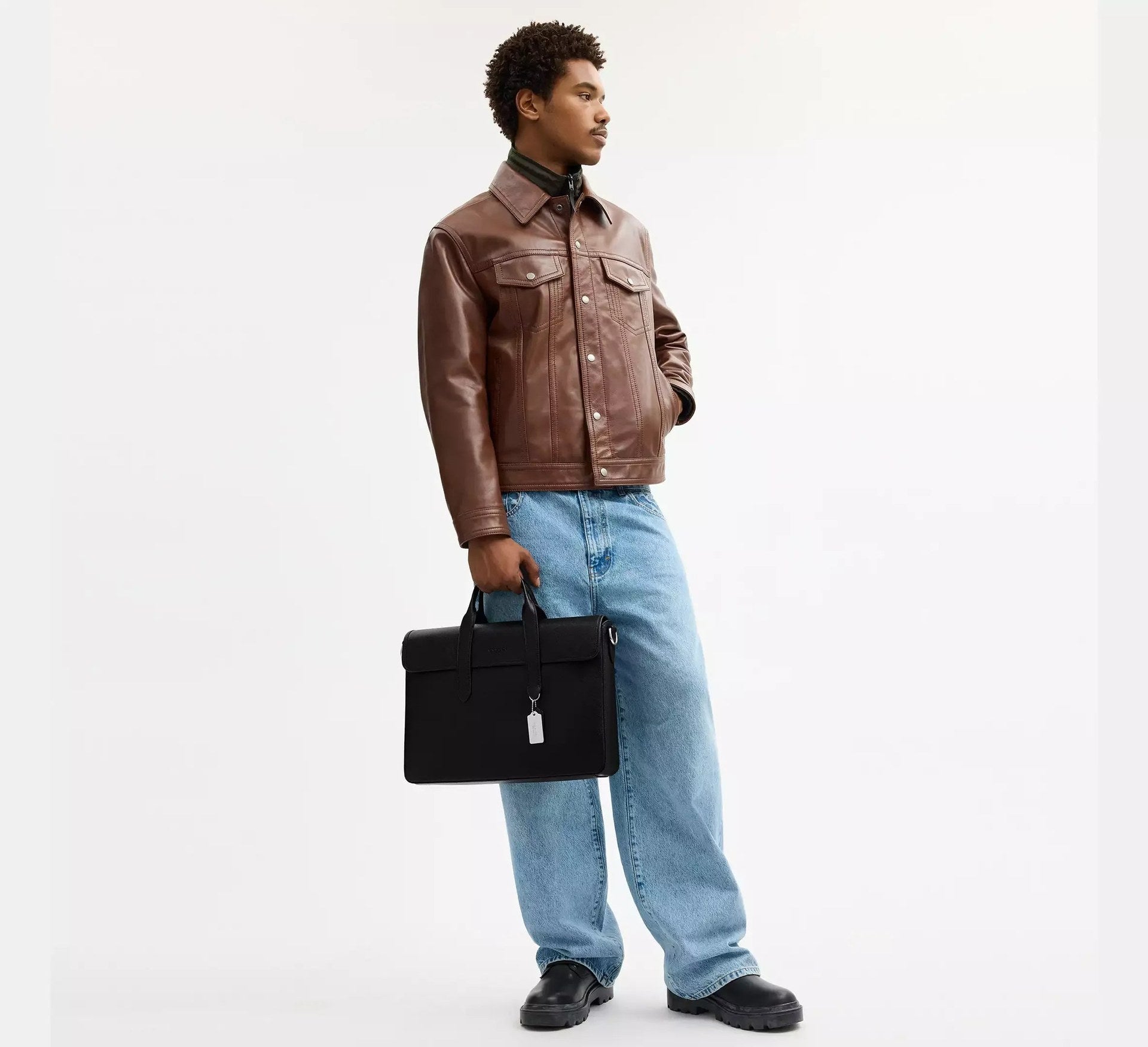 Coach Sullivan Portfolio Brief – Silver/Black - Sneaker Türkiye