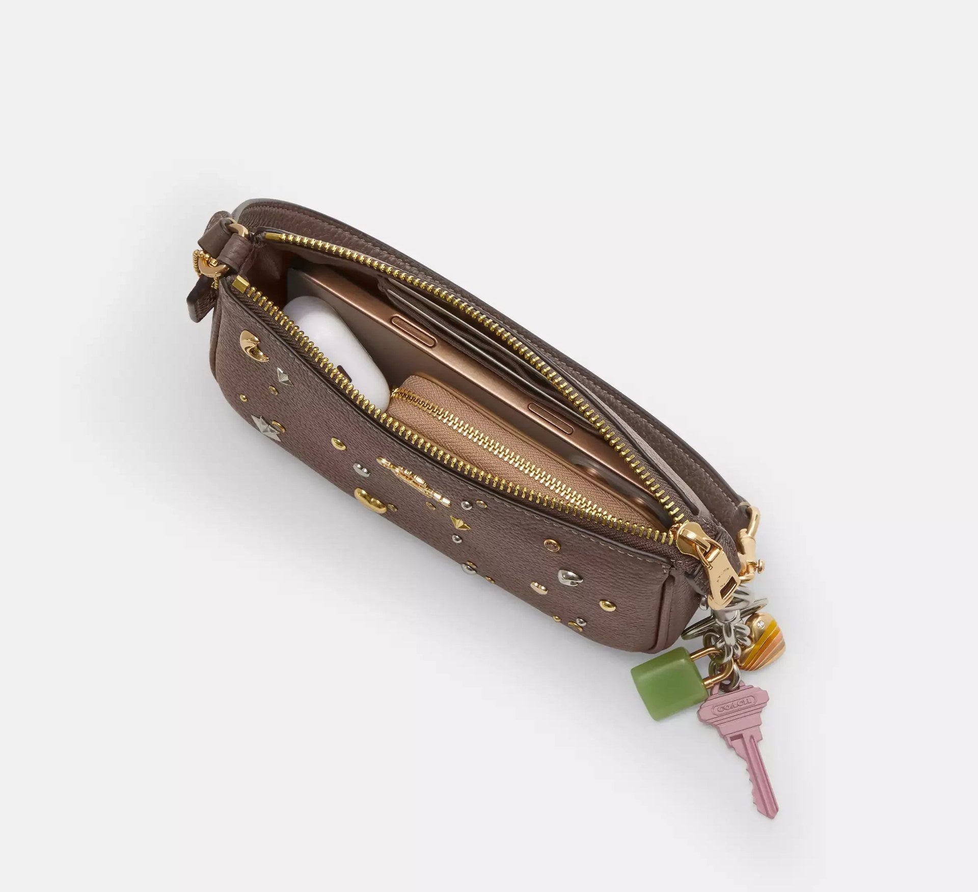 Coach Nolita 19 With Rivets – Gold/Dark Stone Multi - Sneaker Türkiye