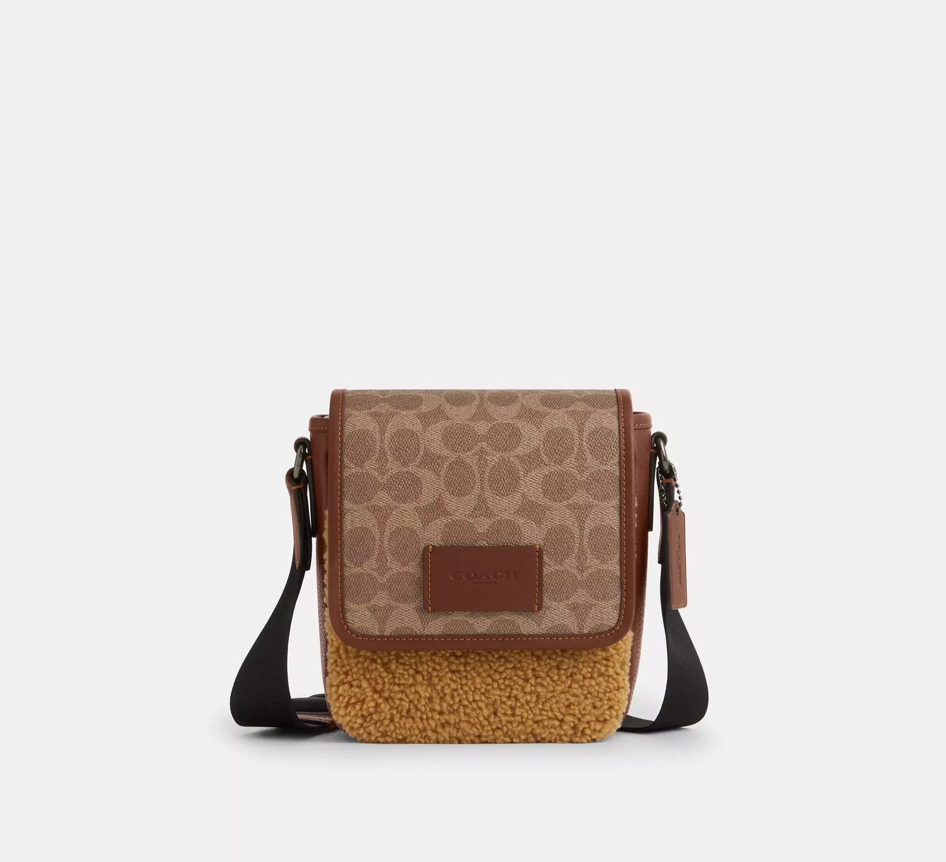 Coach Lucas Crossbody Bag In Signature – Gunmetal/Tan/Vintage Brown - Sneaker Türkiye