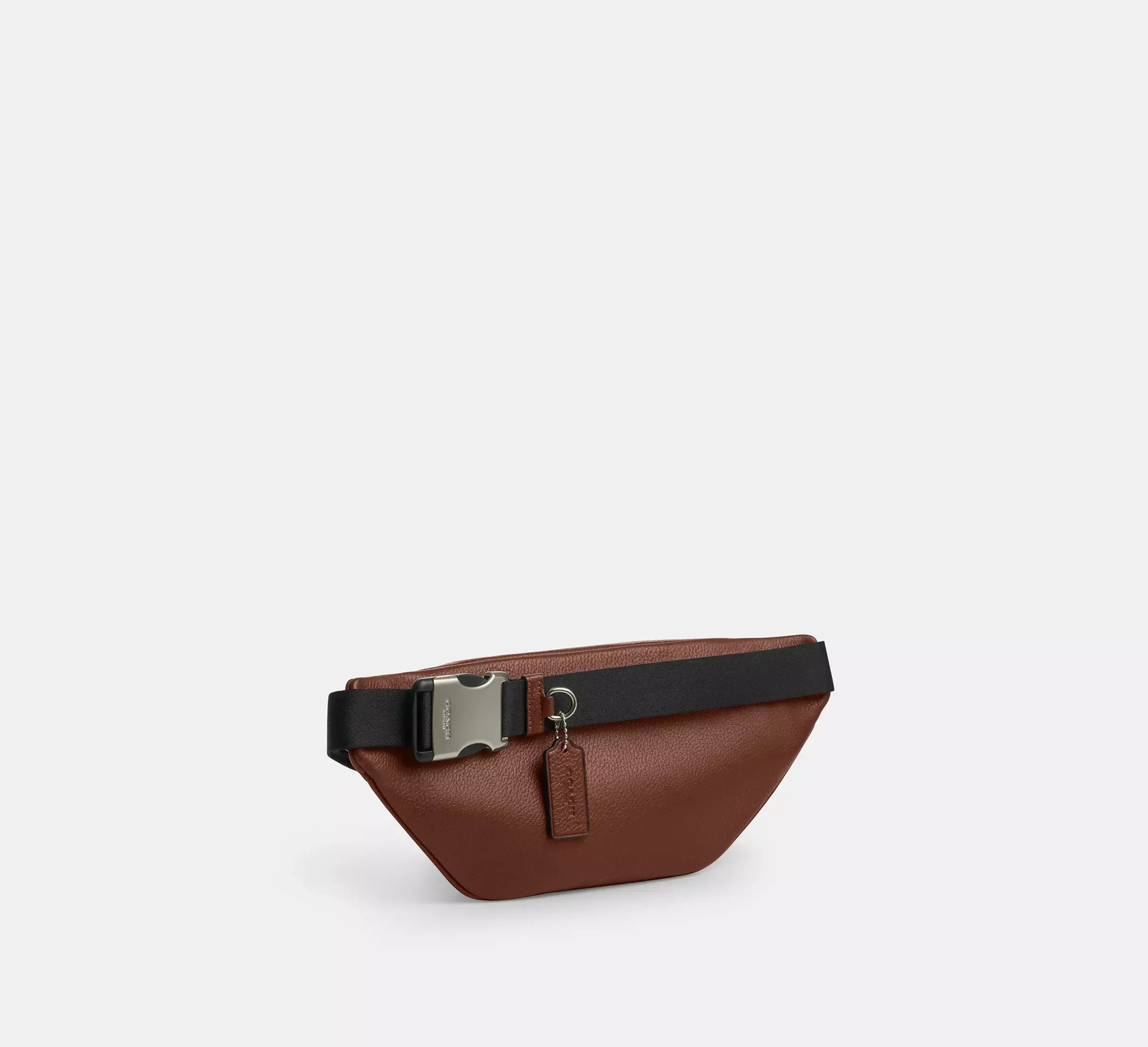 Coach Small Belt Bag In Signature Leather – Silver - Sneaker Türkiye