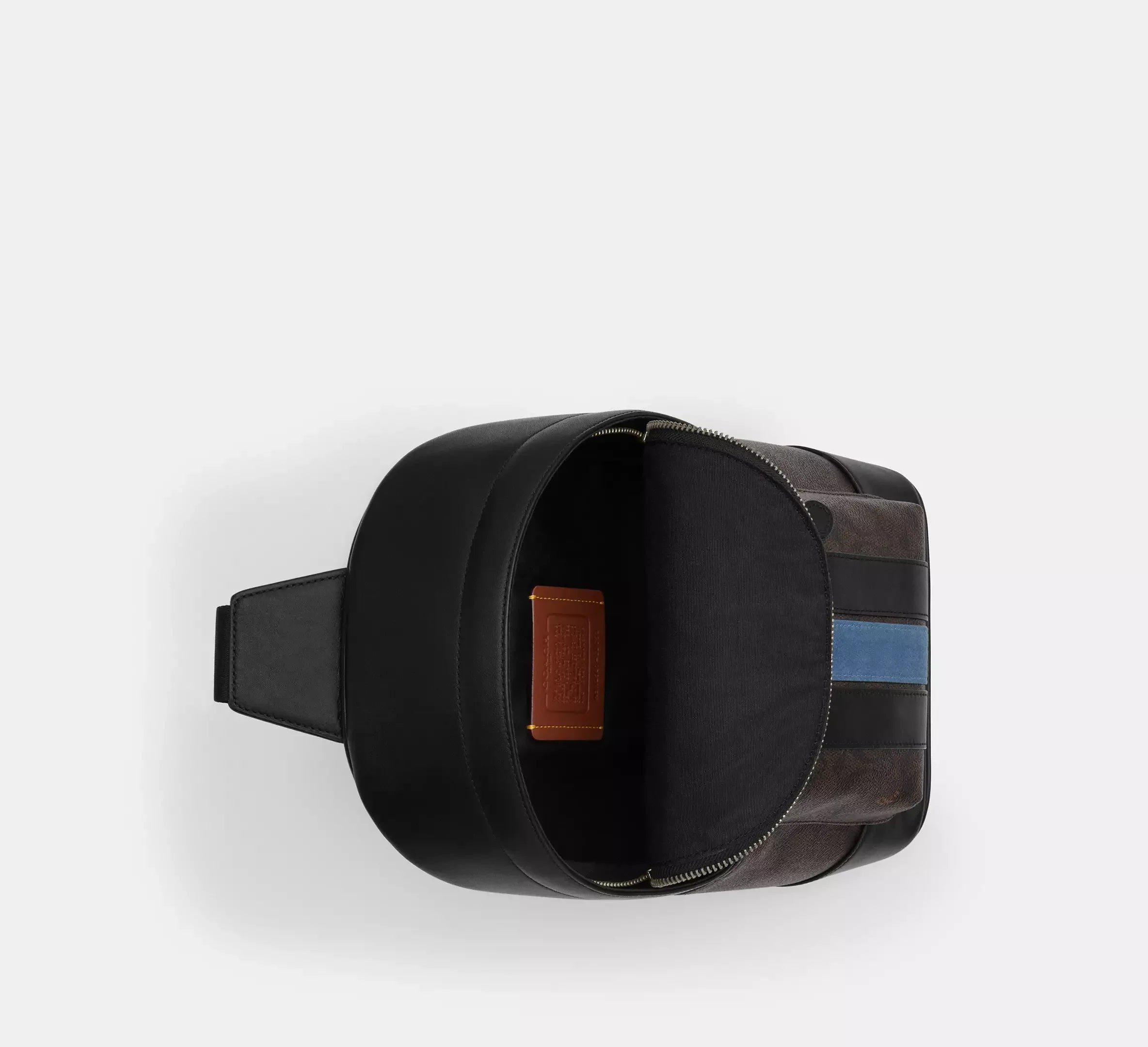 Coach West Pack In Signature Canvas With Varsity Stripe – Gunmetal - Sneaker Türkiye