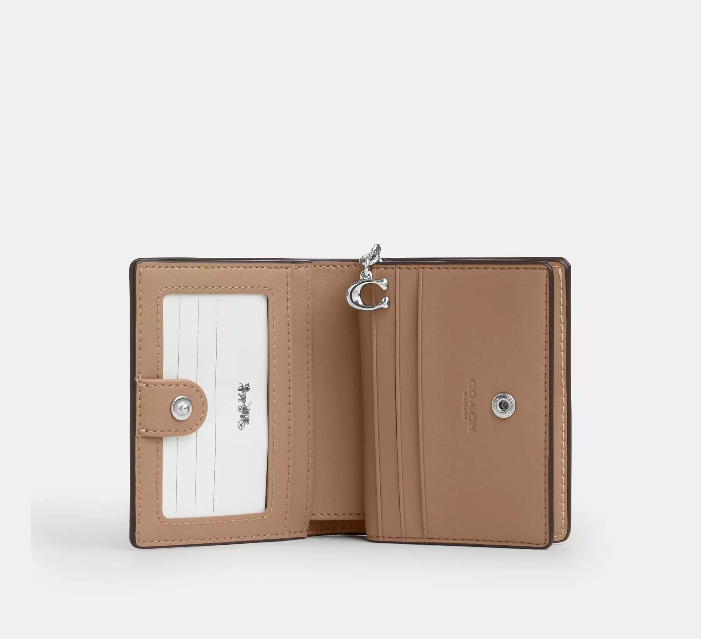 Coach Snap Wallet In Rainbow Signature – Silver - Sneaker Türkiye