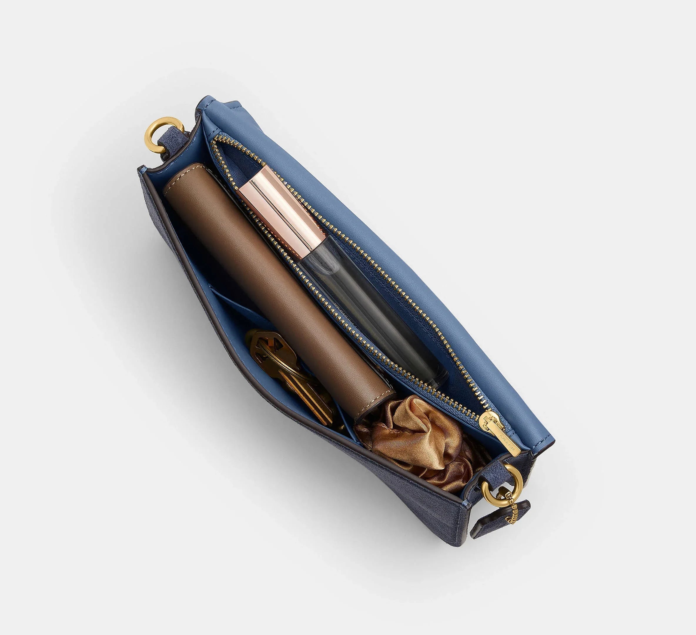 Coach Elora Top Handle Crossbody Bag SEZON – Brass/Light Denim - Sneaker Türkiye