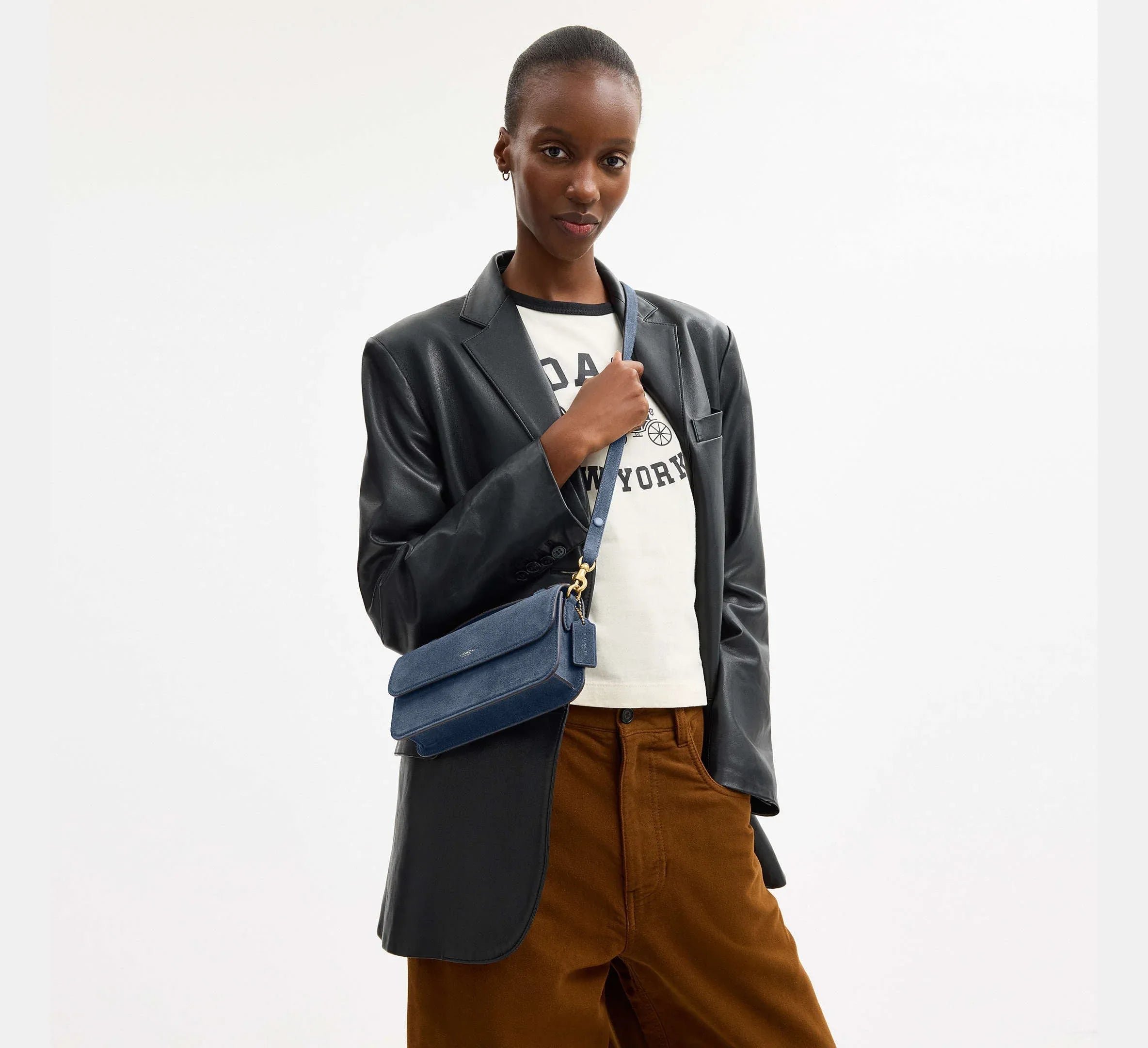 Coach Elora Top Handle Crossbody Bag SEZON – Brass/Light Denim - Sneaker Türkiye