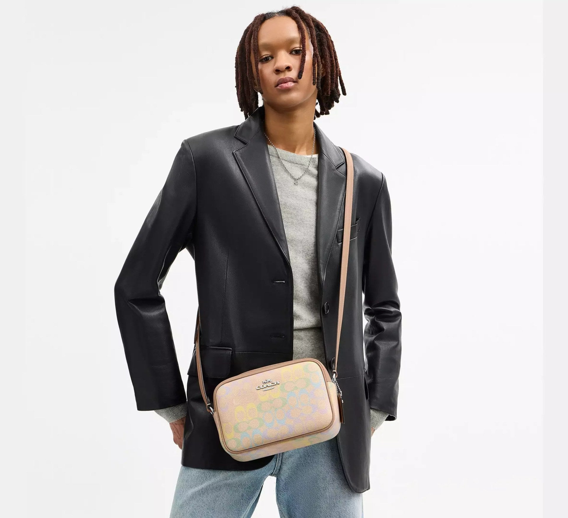 Coach Jamie Camera Bag In Rainbow Signature – Silver - Sneaker Türkiye