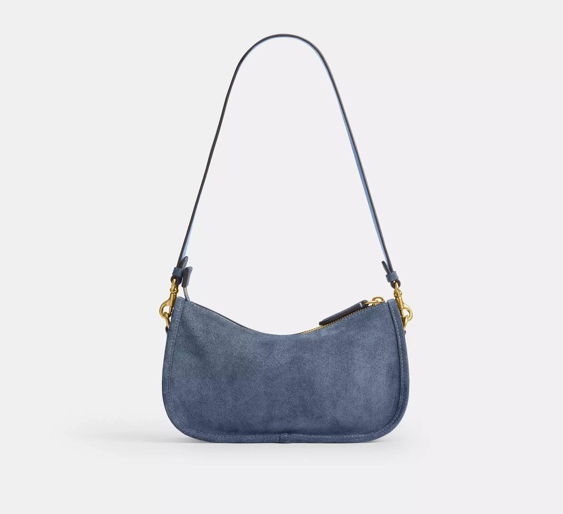 Coach Waverly Bag – Suede/Brass/Light Denim - Sneaker Türkiye