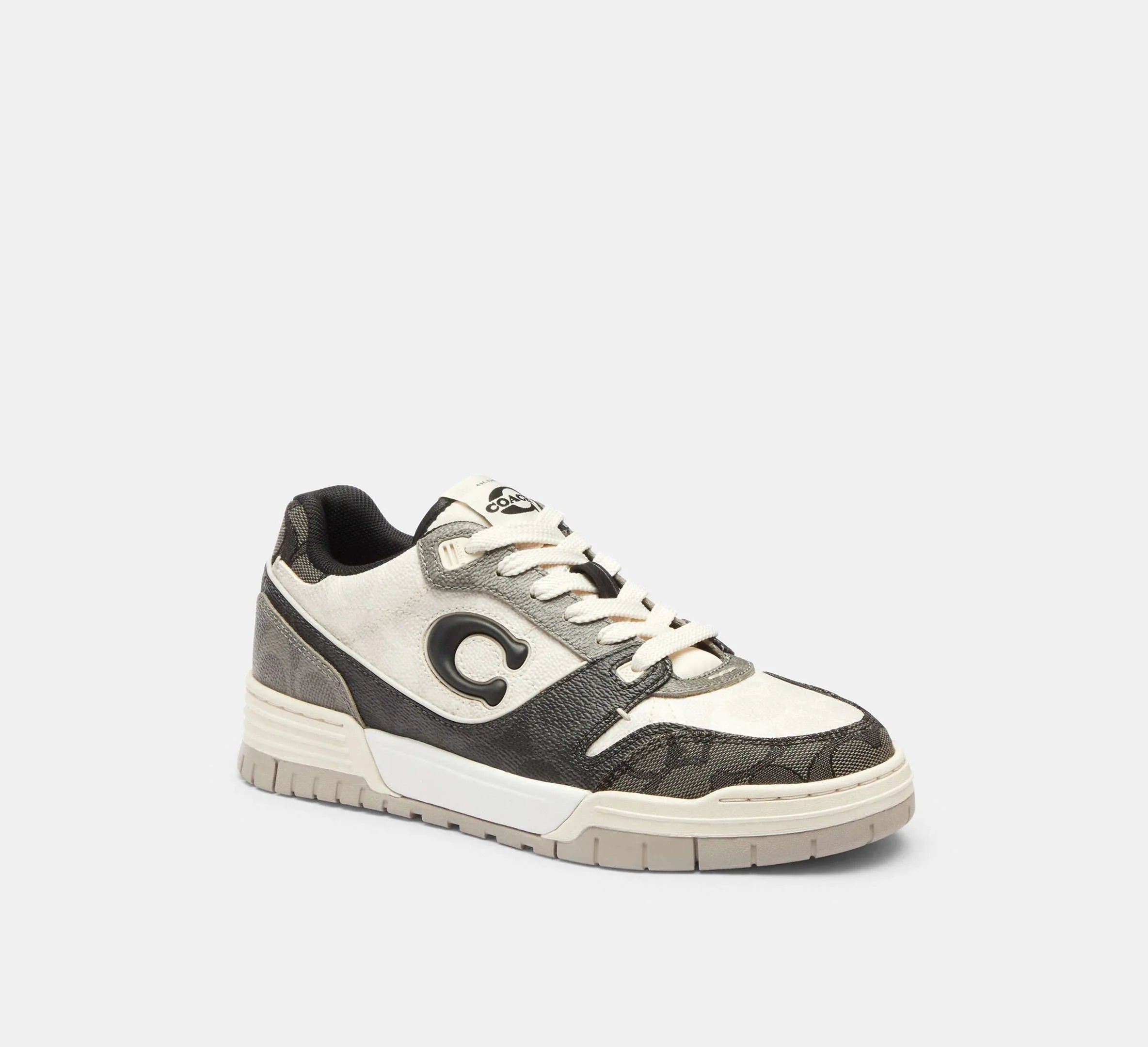 Coach Women’s Soho Sneaker In Mixed Signature – Black/Chalk - Sneaker Türkiye