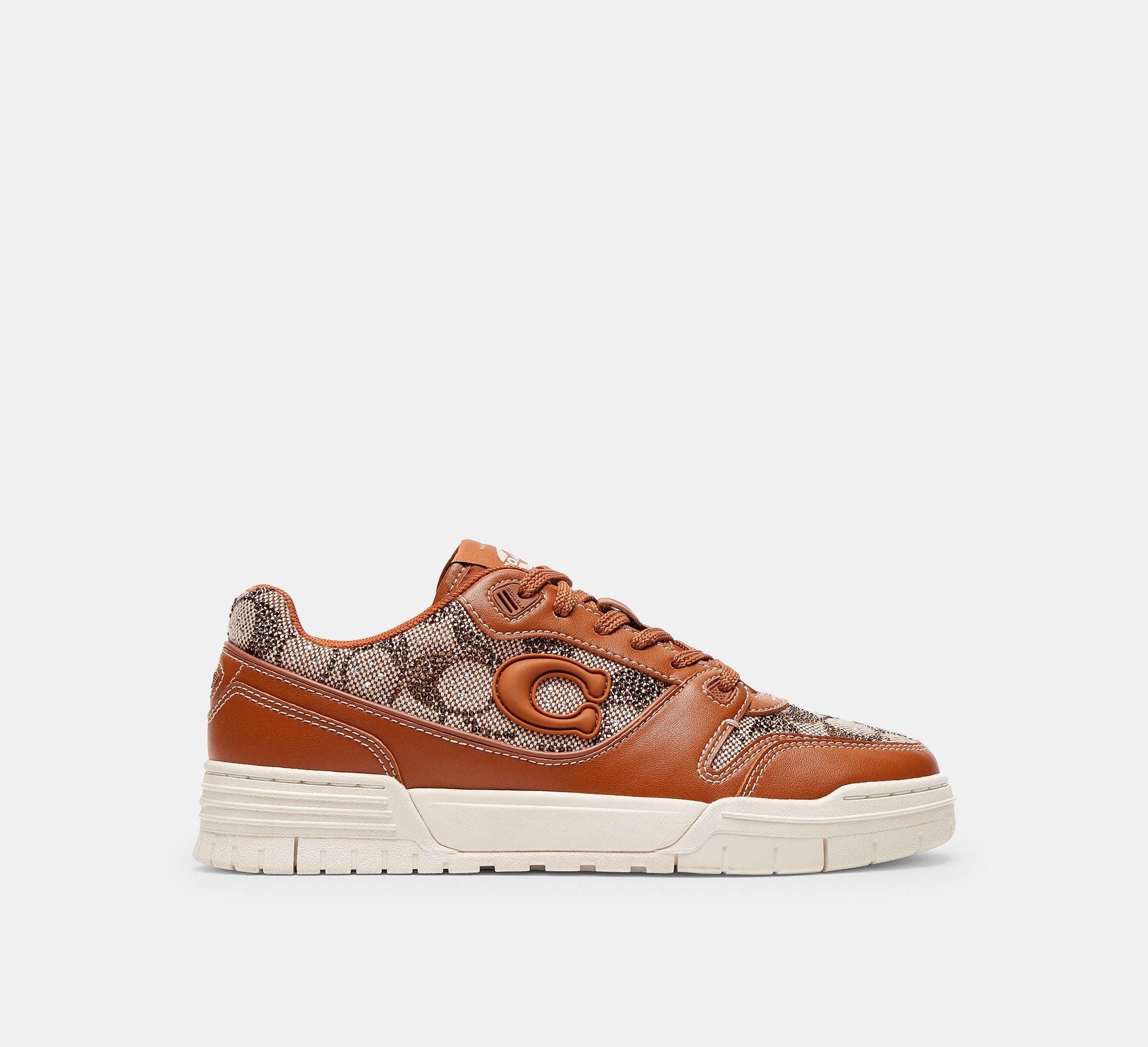 Coach Women’s Soho Sneaker In Crystal Signature Jacquard – Cocoa/Burnished Amber - Sneaker Türkiye