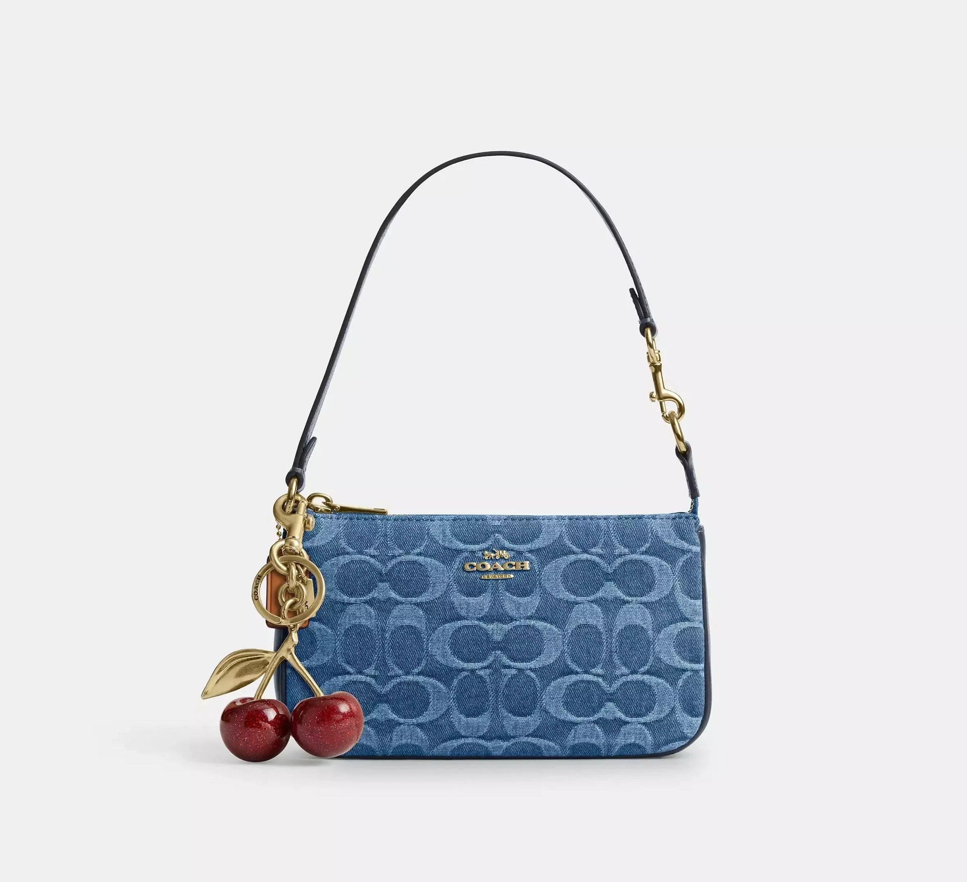 Coach Nolita 19 In Signature Denim – Gold/Indigo - Sneaker Türkiye