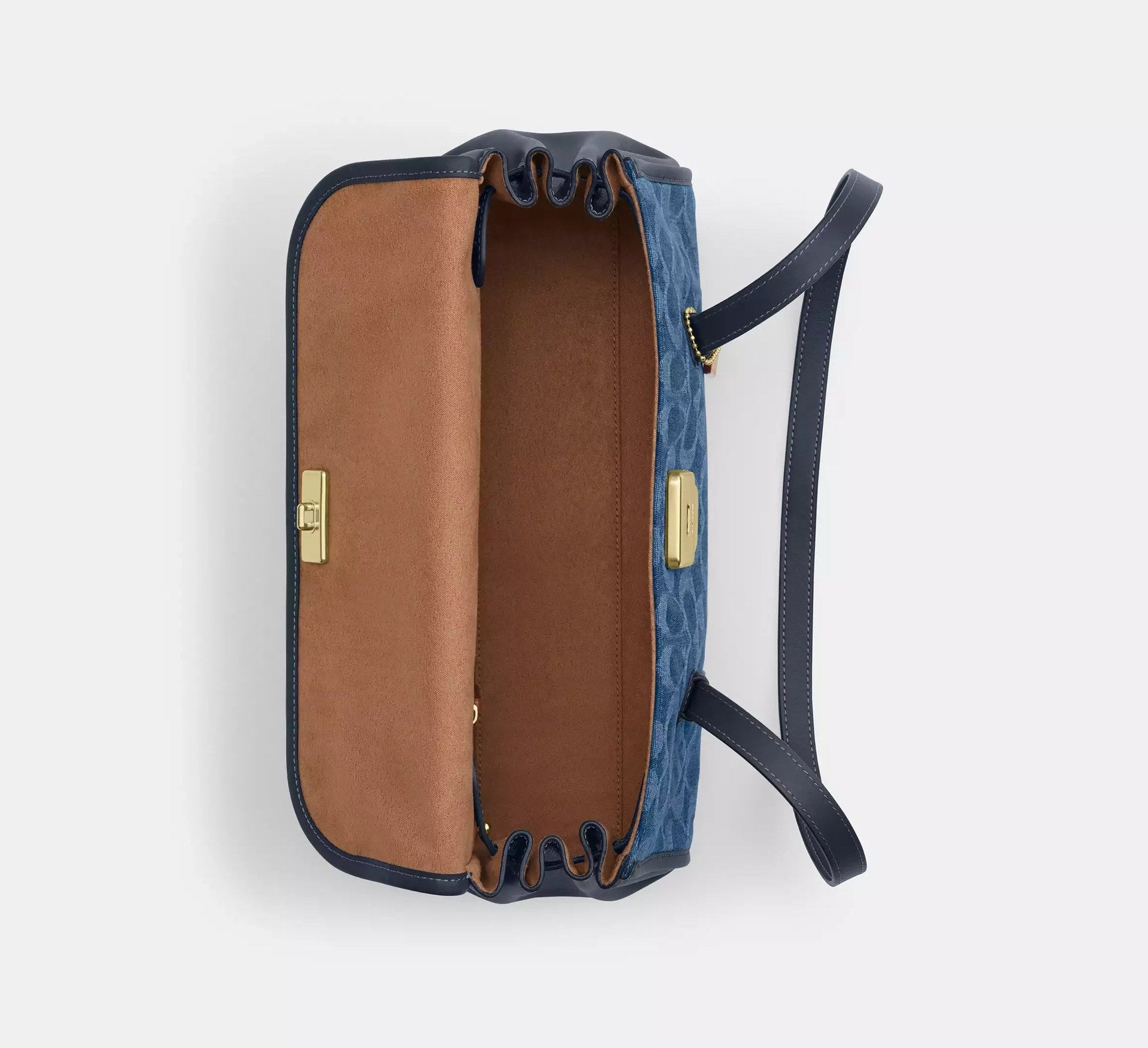 Coach Bridget Flap Shoulder Bag In Signature Denim – Gold/Indigo - Sneaker Türkiye