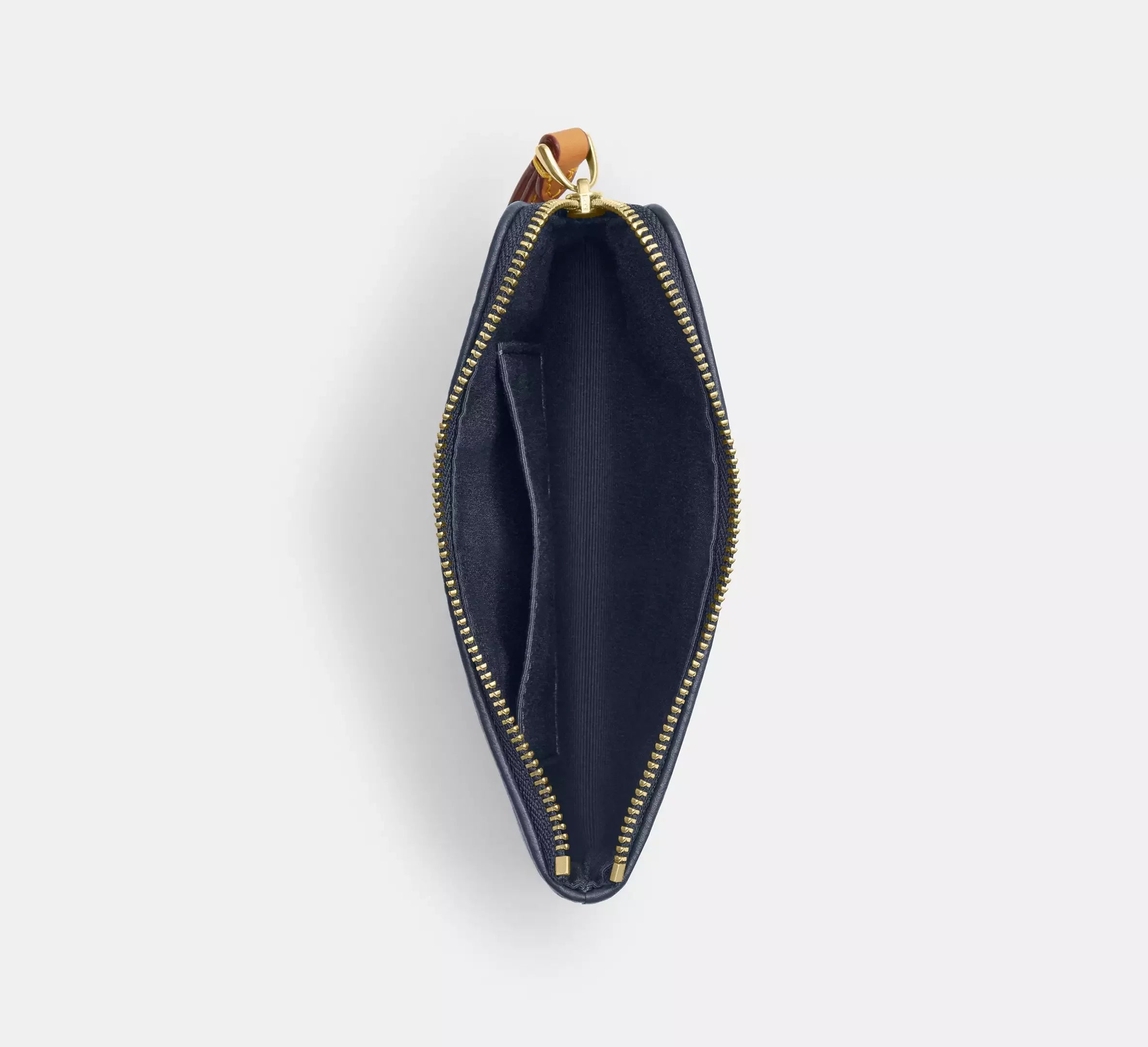 Coach Corner Zip Wristlet In Signature Denim – Gold/Indigo - Sneaker Türkiye