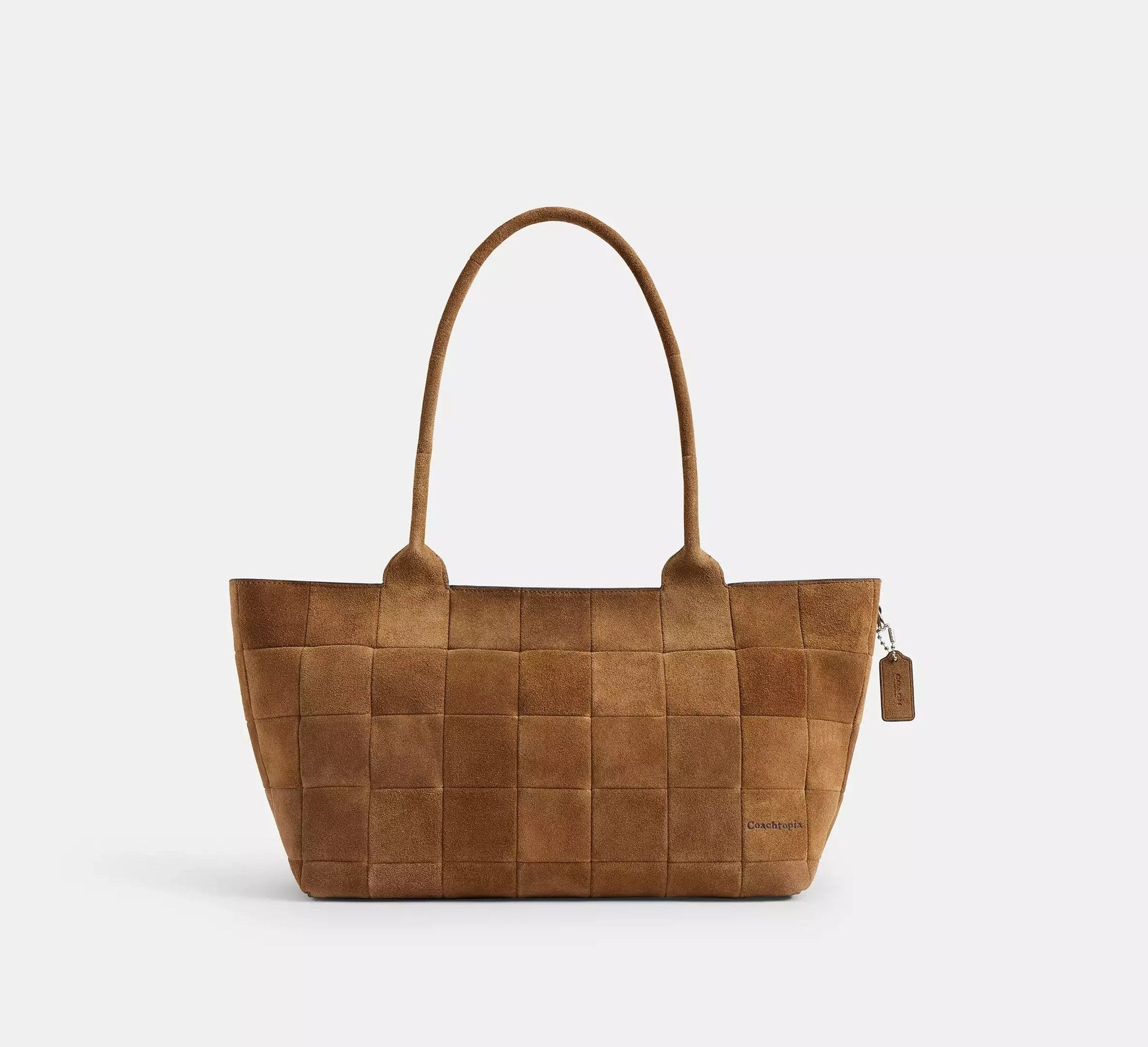 Coach Large Tote Bag In Upcrafted Suede – Cedar Suede - Sneaker Türkiye