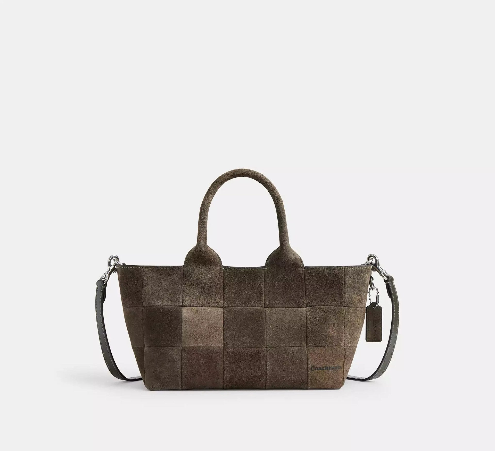Coach Alter/Ego Small Tote Bag In Upcrafted Suede – Olive Suede - Sneaker Türkiye