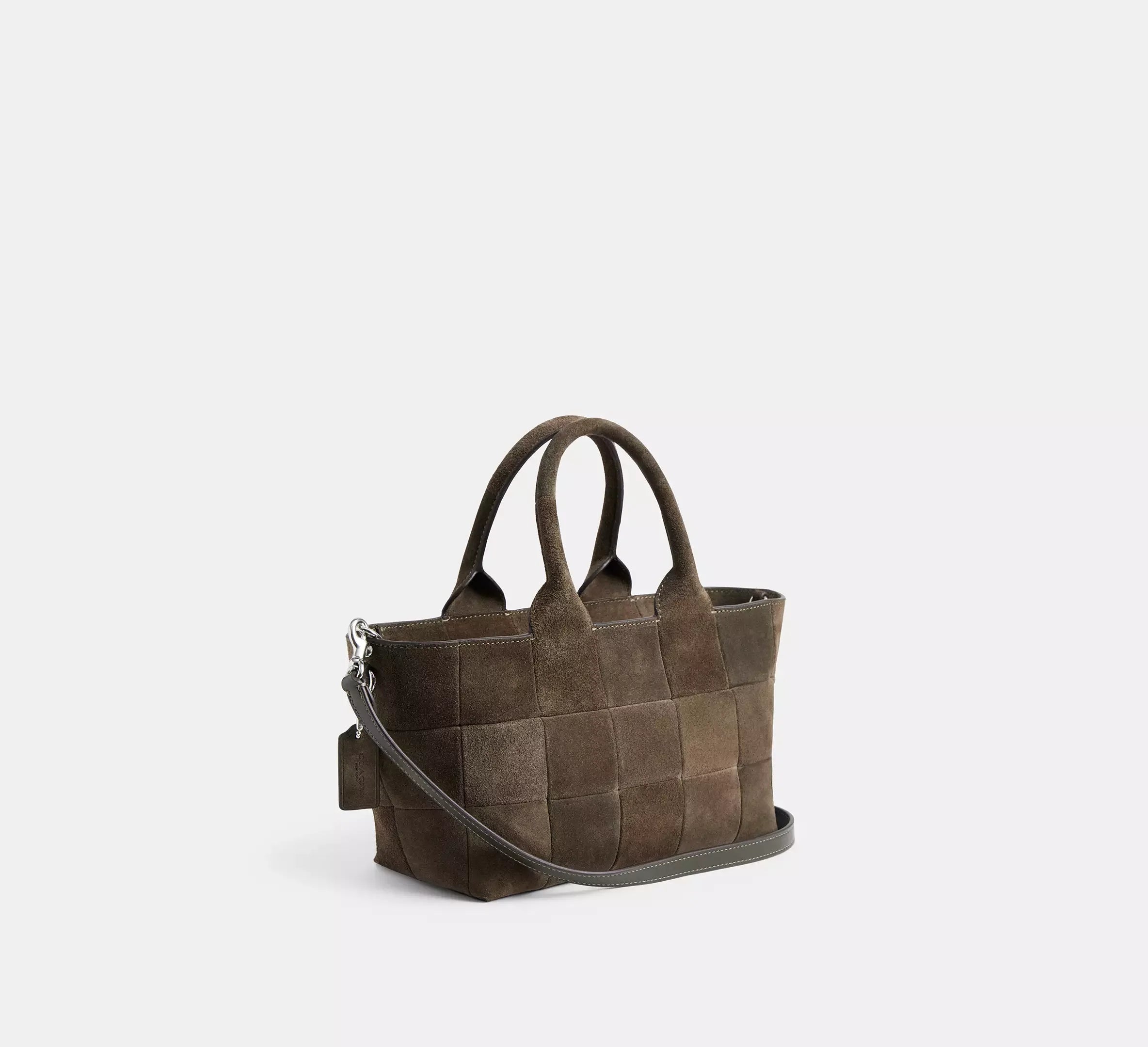 Coach Alter/Ego Small Tote Bag In Upcrafted Suede – Olive Suede - Sneaker Türkiye