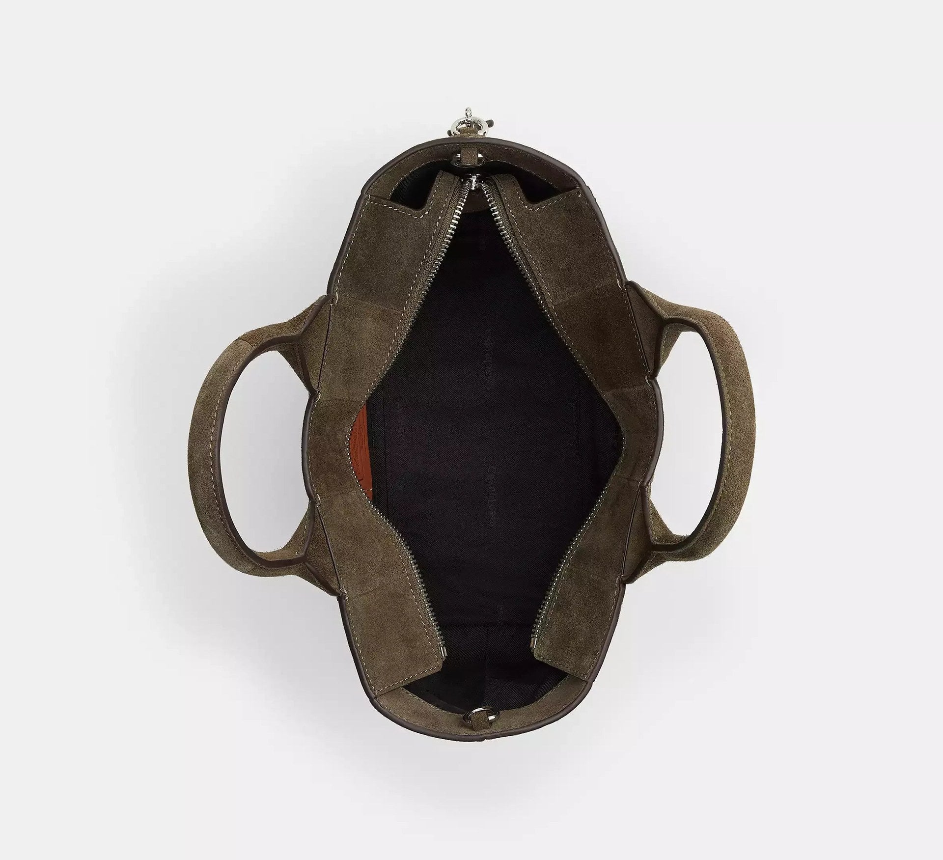 Coach Alter/Ego Small Tote Bag In Upcrafted Suede – Olive Suede - Sneaker Türkiye