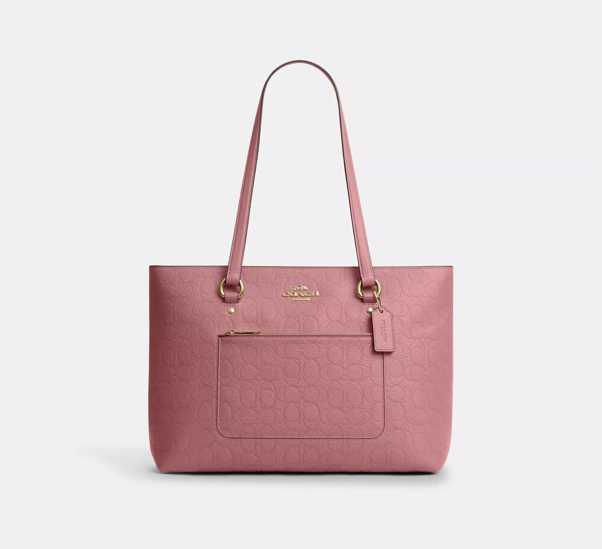 Coach Station Tote Bag In Signature Leather – Gold - Sneaker Türkiye