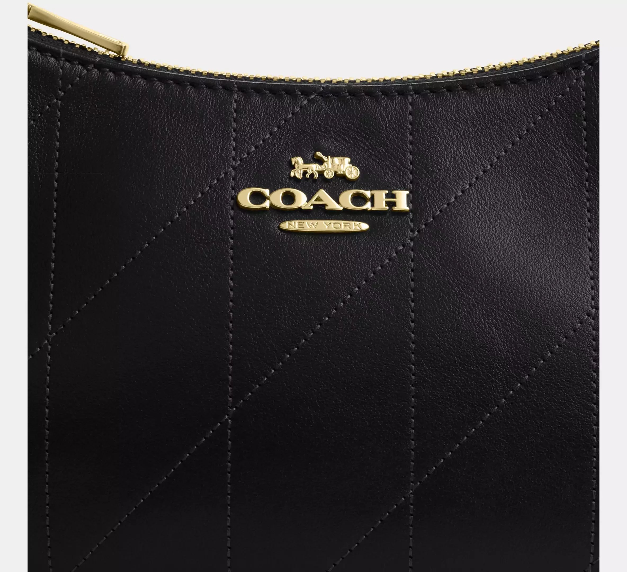 Coach Teri Mini Crossbody Bag With Quilting – Gold/Black - Sneaker Türkiye