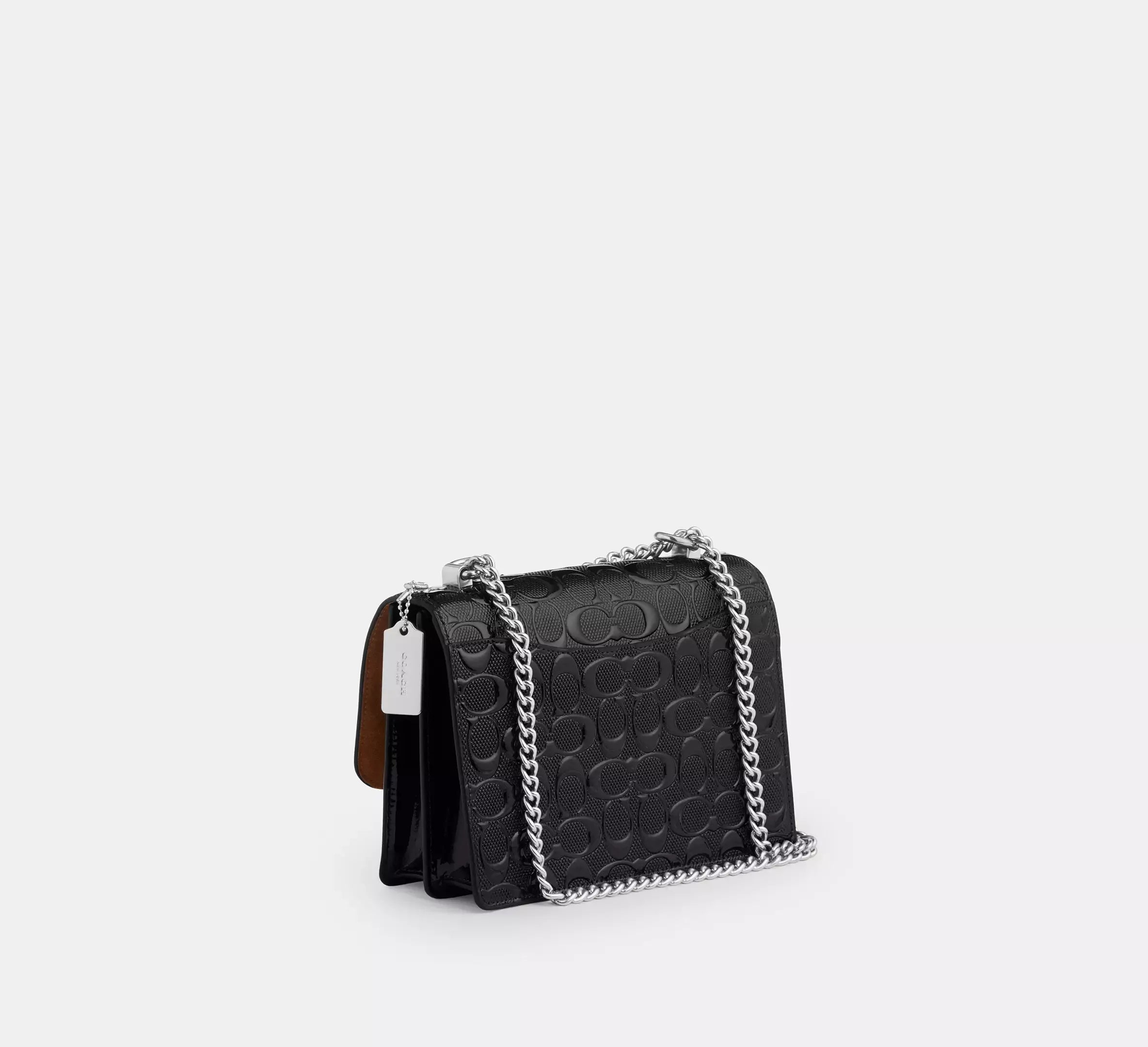 Coach Klare Crossbody Bag In Signature Leather – Silver/Black - Sneaker Türkiye