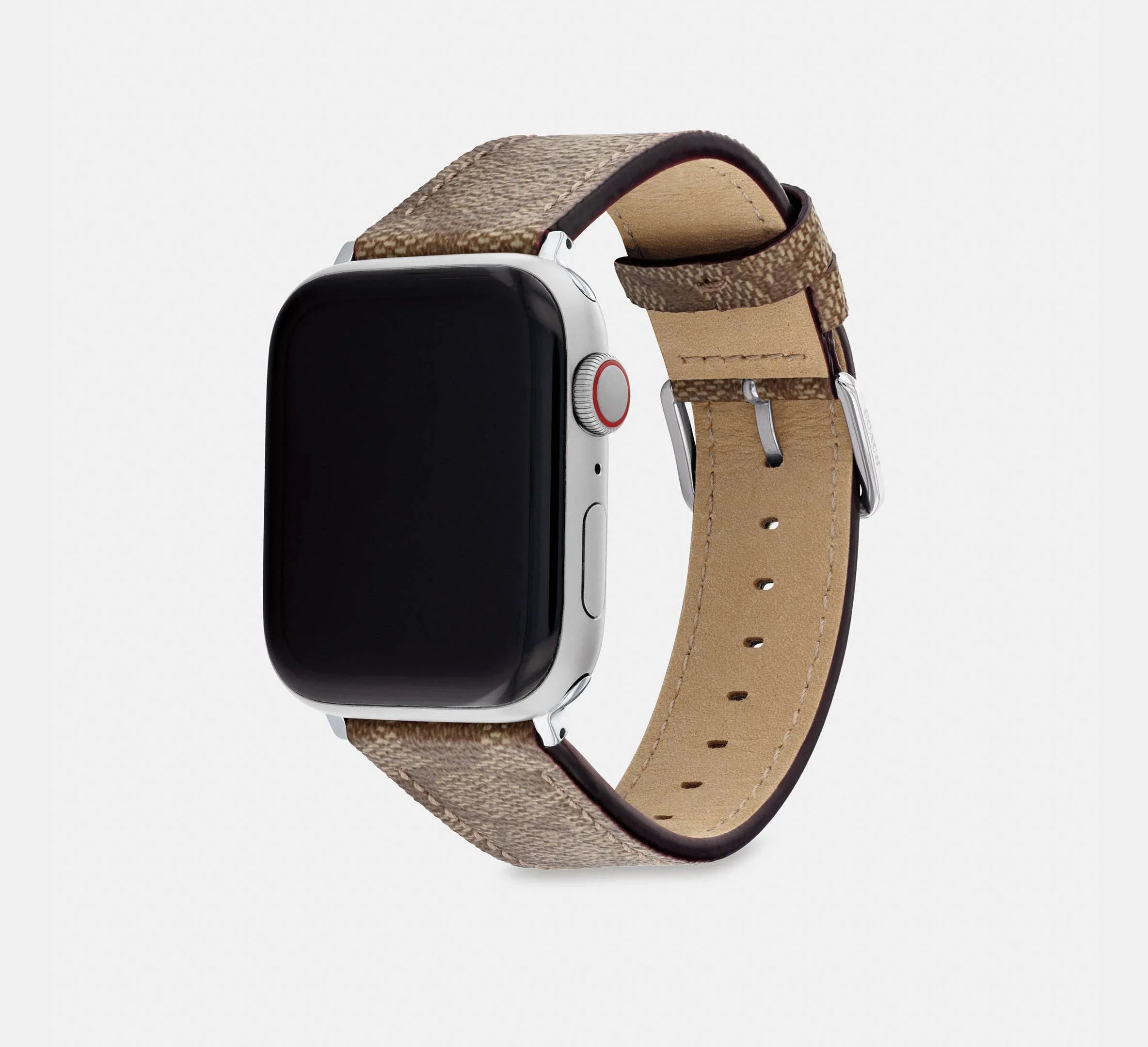 Coach Apple Watch® Strap, 42 Mm And 44 Mm – Khaki - Sneaker Türkiye
