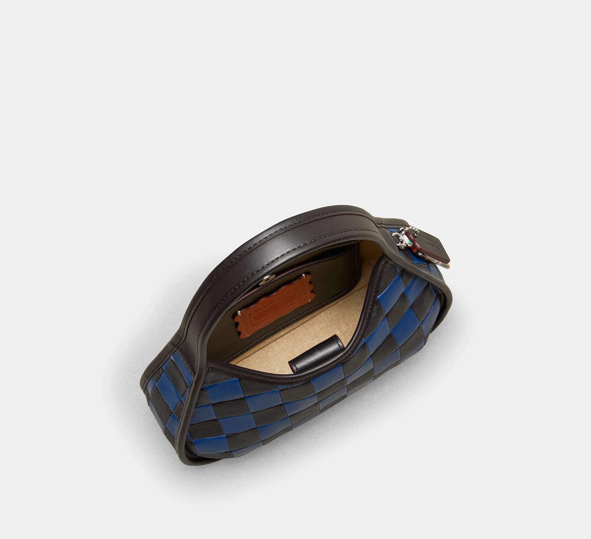 Coach Ergo Bag In Checkerboard Upcrafted Leather – Midnight Navy/Black - Sneaker Türkiye