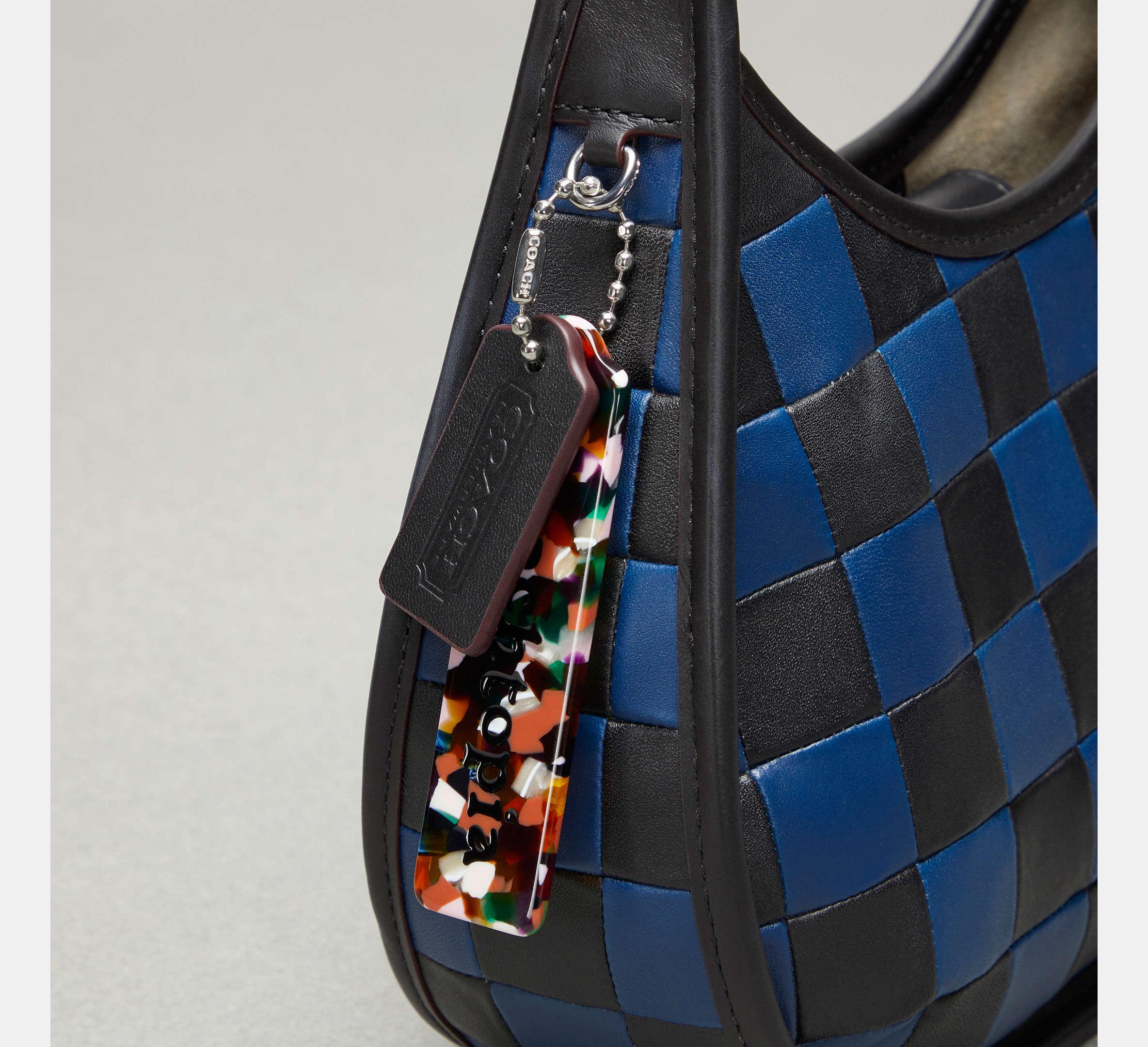 Coach Ergo Bag In Checkerboard Upcrafted Leather – Midnight Navy/Black - Sneaker Türkiye
