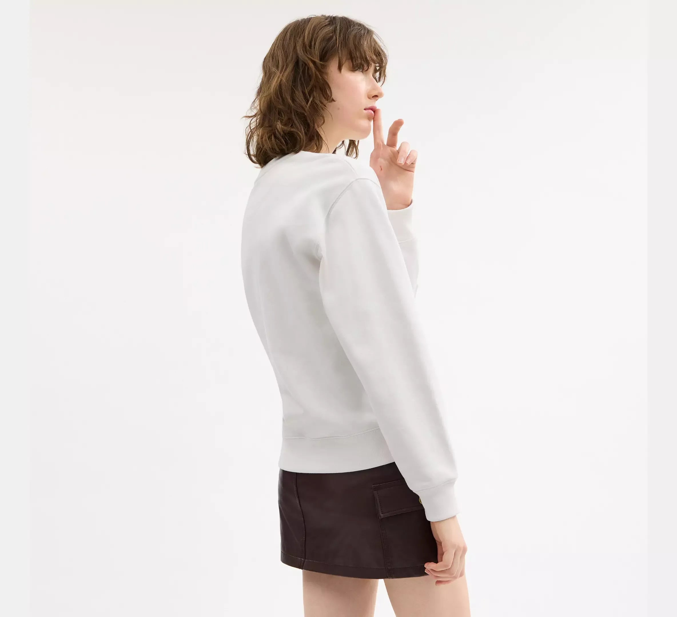 Coach Crewneck – White - Sneaker Türkiye