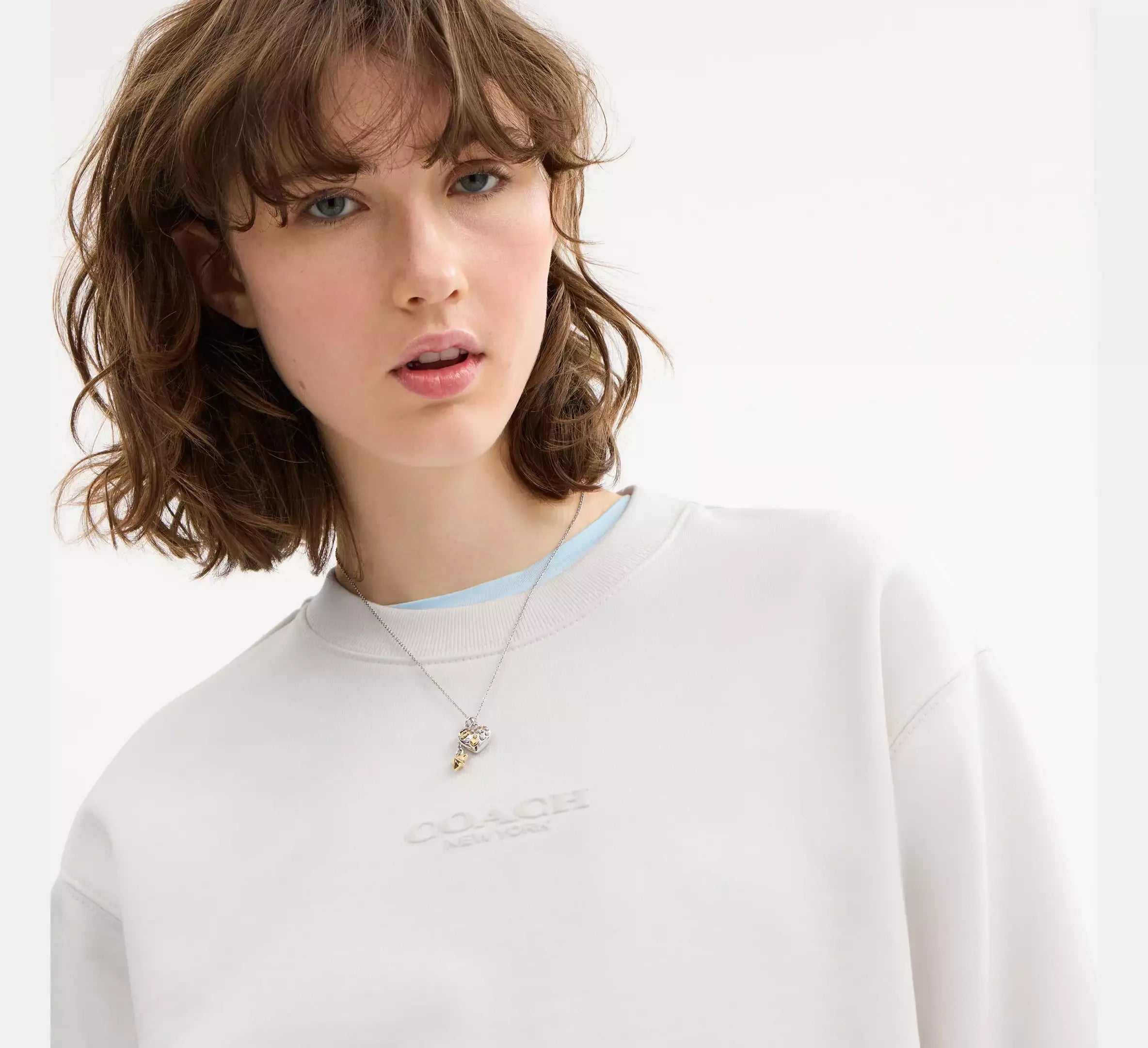 Coach Crewneck – White - Sneaker Türkiye