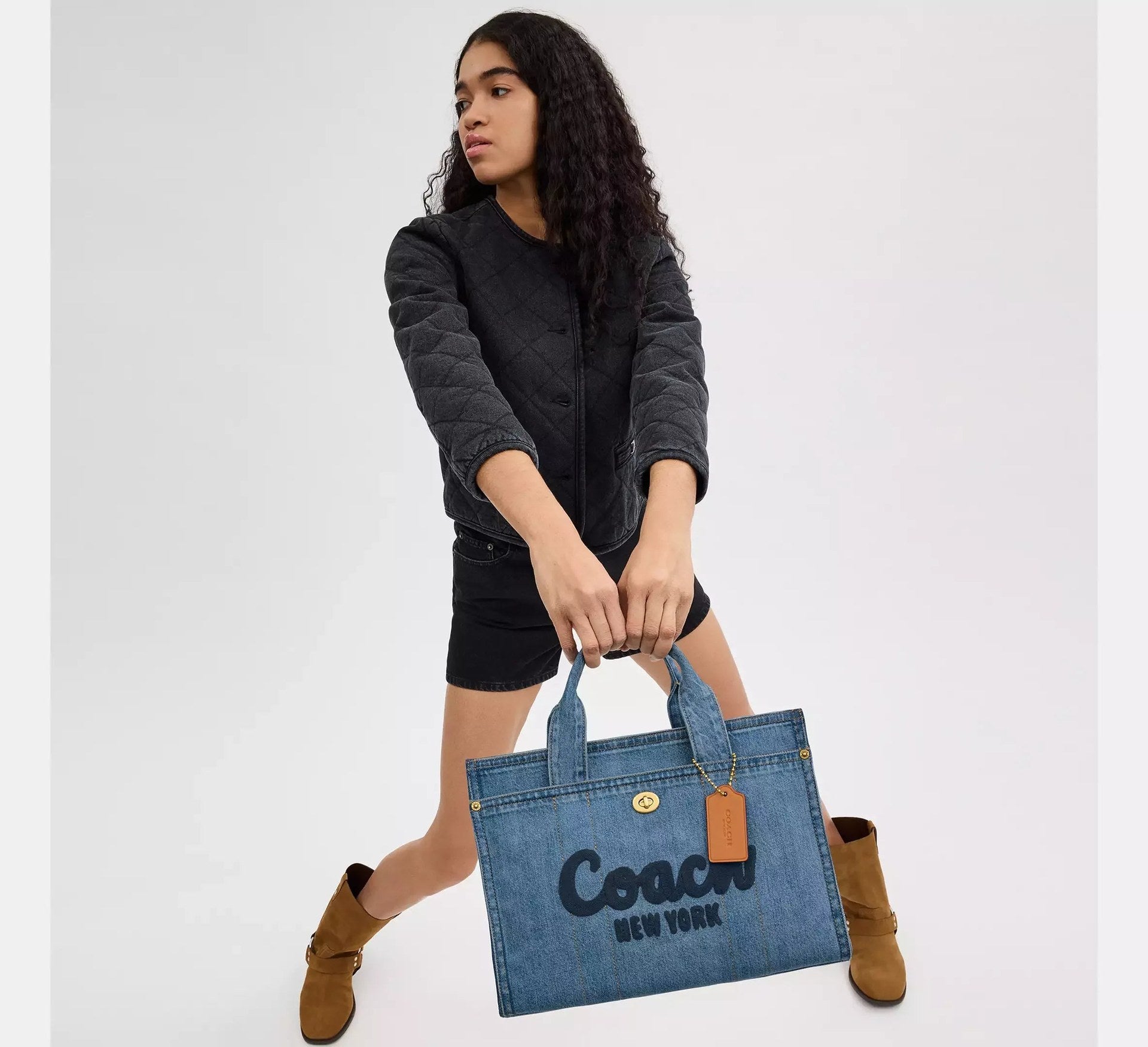Coach Cargo Tote Bag – Brass/Indigo - Sneaker Türkiye