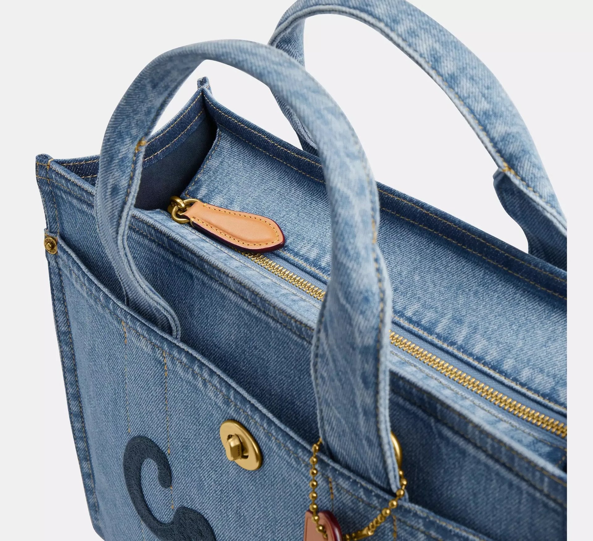 Coach Cargo Tote Bag – Brass/Indigo - Sneaker Türkiye