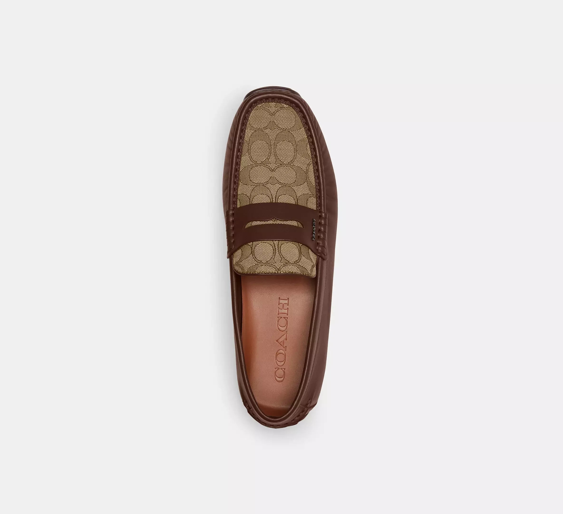Coach Men’s Liam Driver In Signature Jacquard – Dark Saddle - Sneaker Türkiye