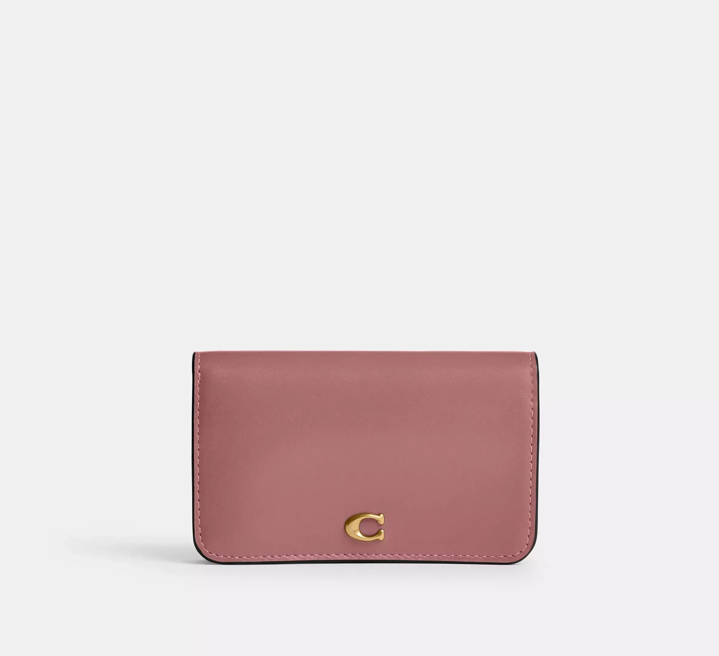 Coach Essential Slim Card Case – Brass/Peony - Sneaker Türkiye