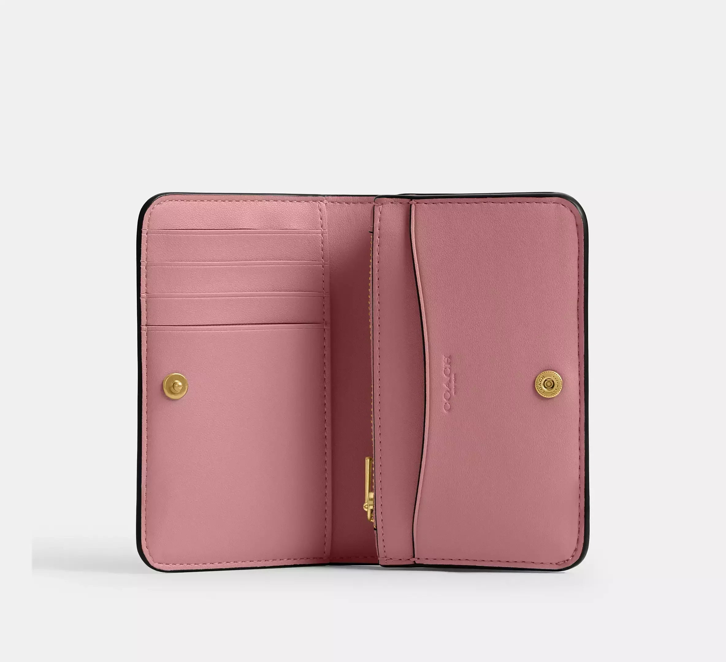 Coach Essential Slim Card Case – Brass/Peony - Sneaker Türkiye