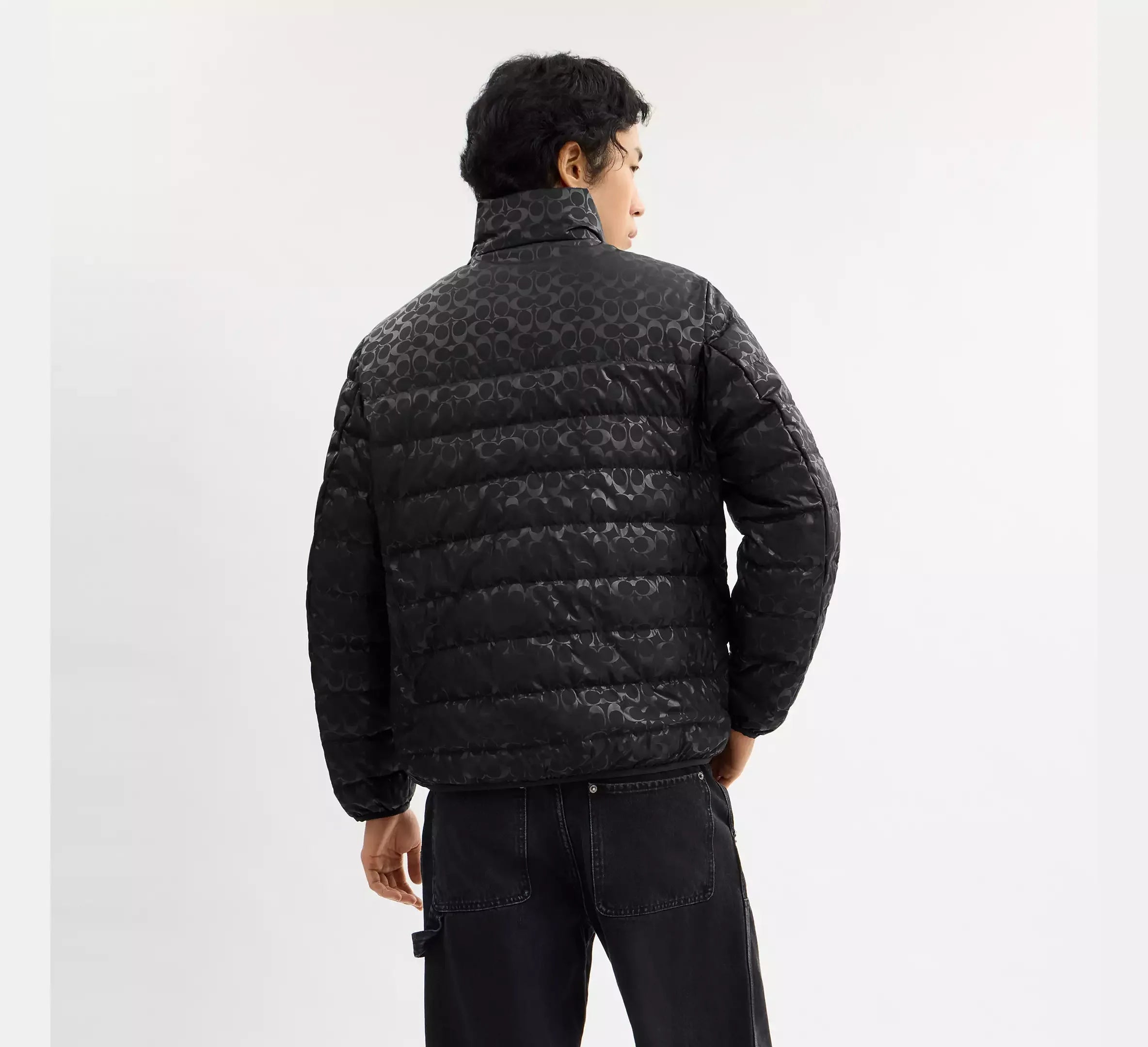 Coach Lightweight Down Jacket In Recycled – Black - Sneaker Türkiye