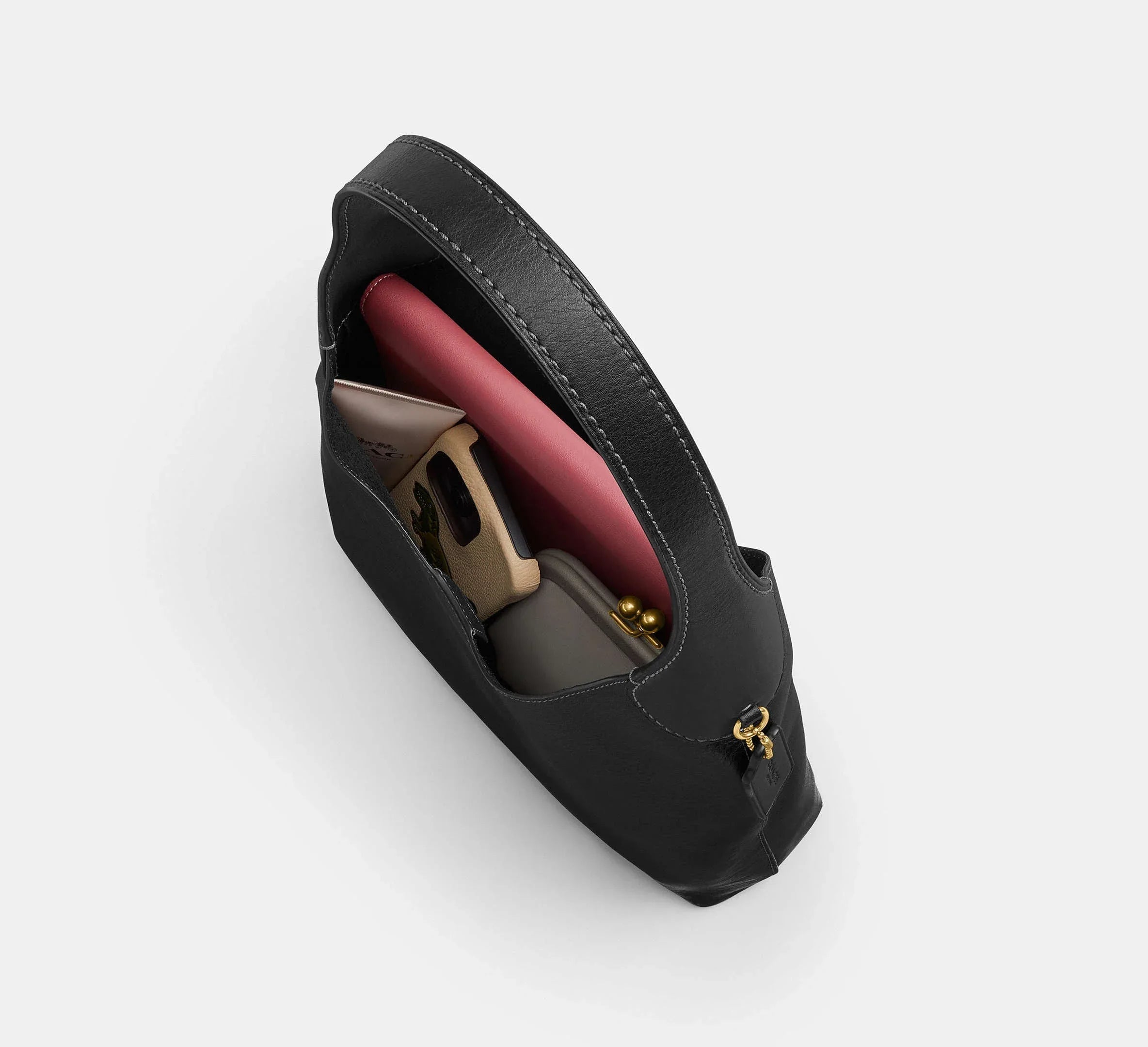 Coach Brooklyn Shoulder Bag 28 – Brass/Black - Sneaker Türkiye
